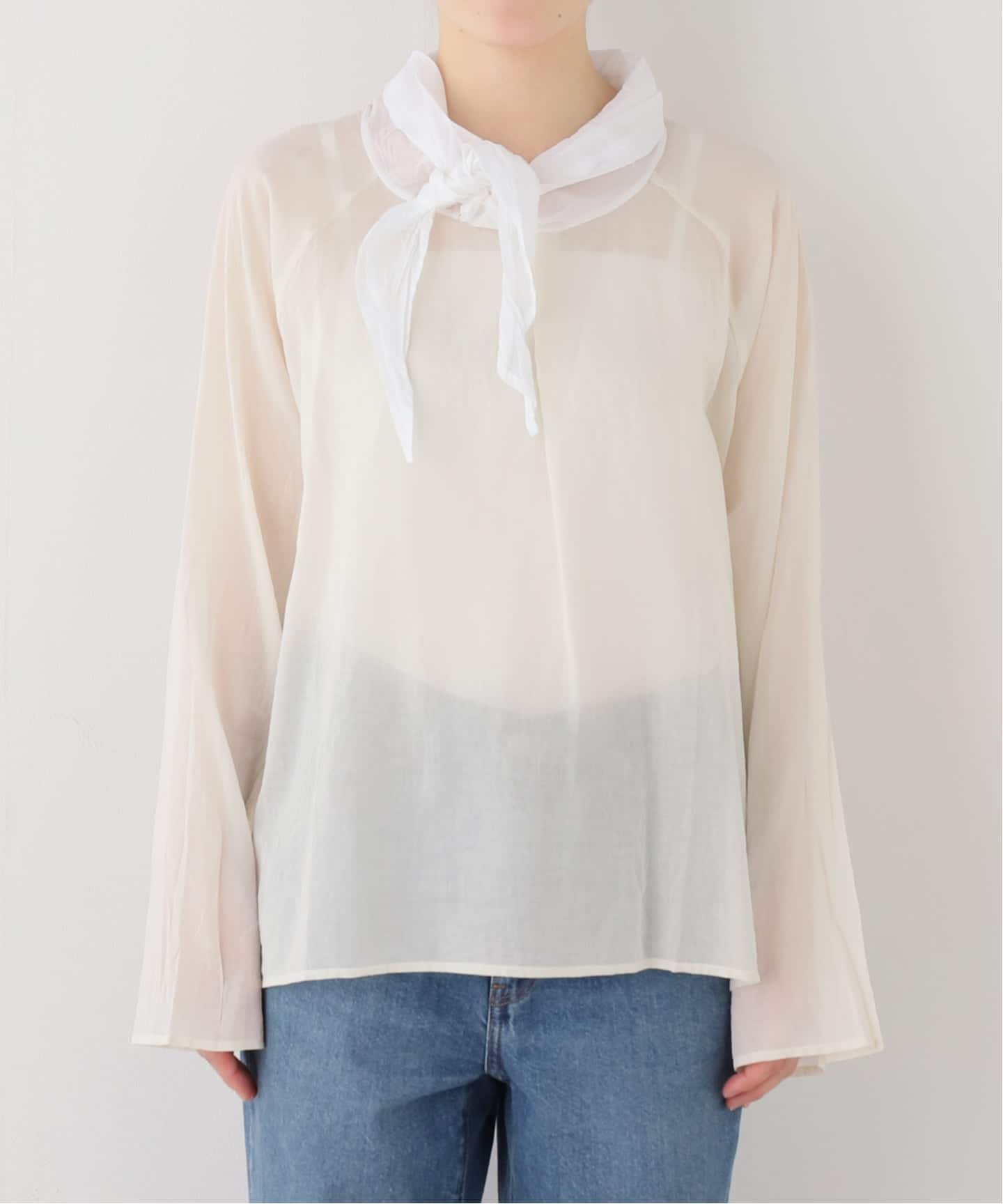 elsa esturgie】BLOUSE WITH SCARF（シャツ／ブラウス）｜journal