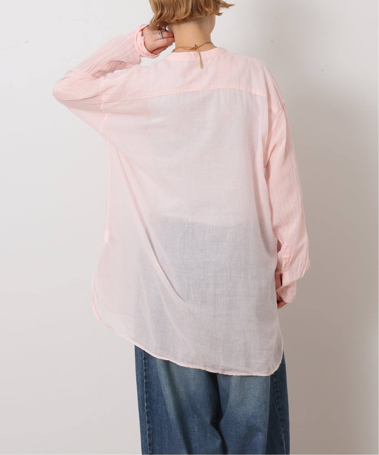 ARMEN】 BANDED COLLAR LONG SHIRT 85cm（シャツ／ブラウス）｜journal 