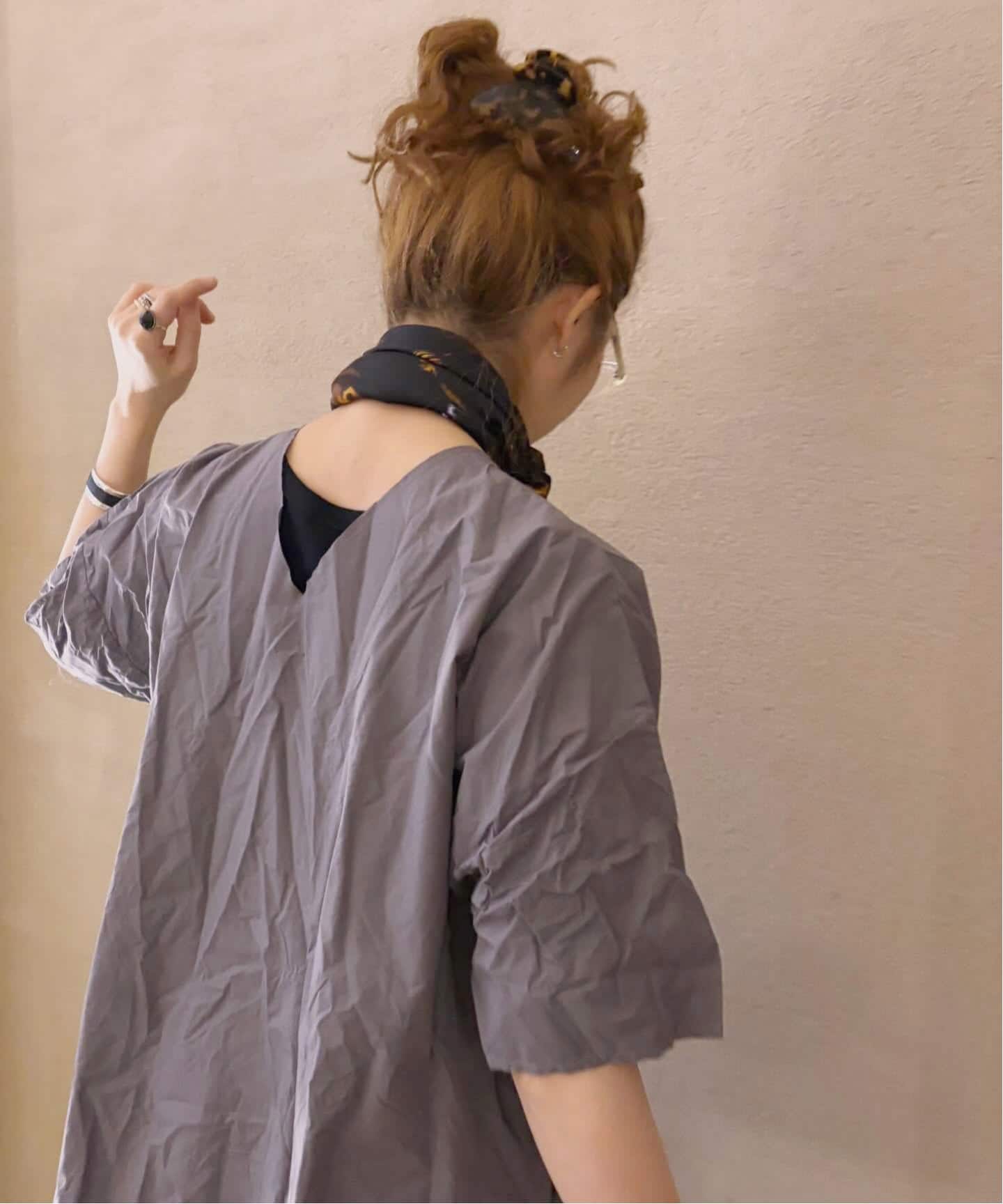 SCHA】 SHORT SLEEVE VOLUME TUNIC SHORT（チュニック）｜journal