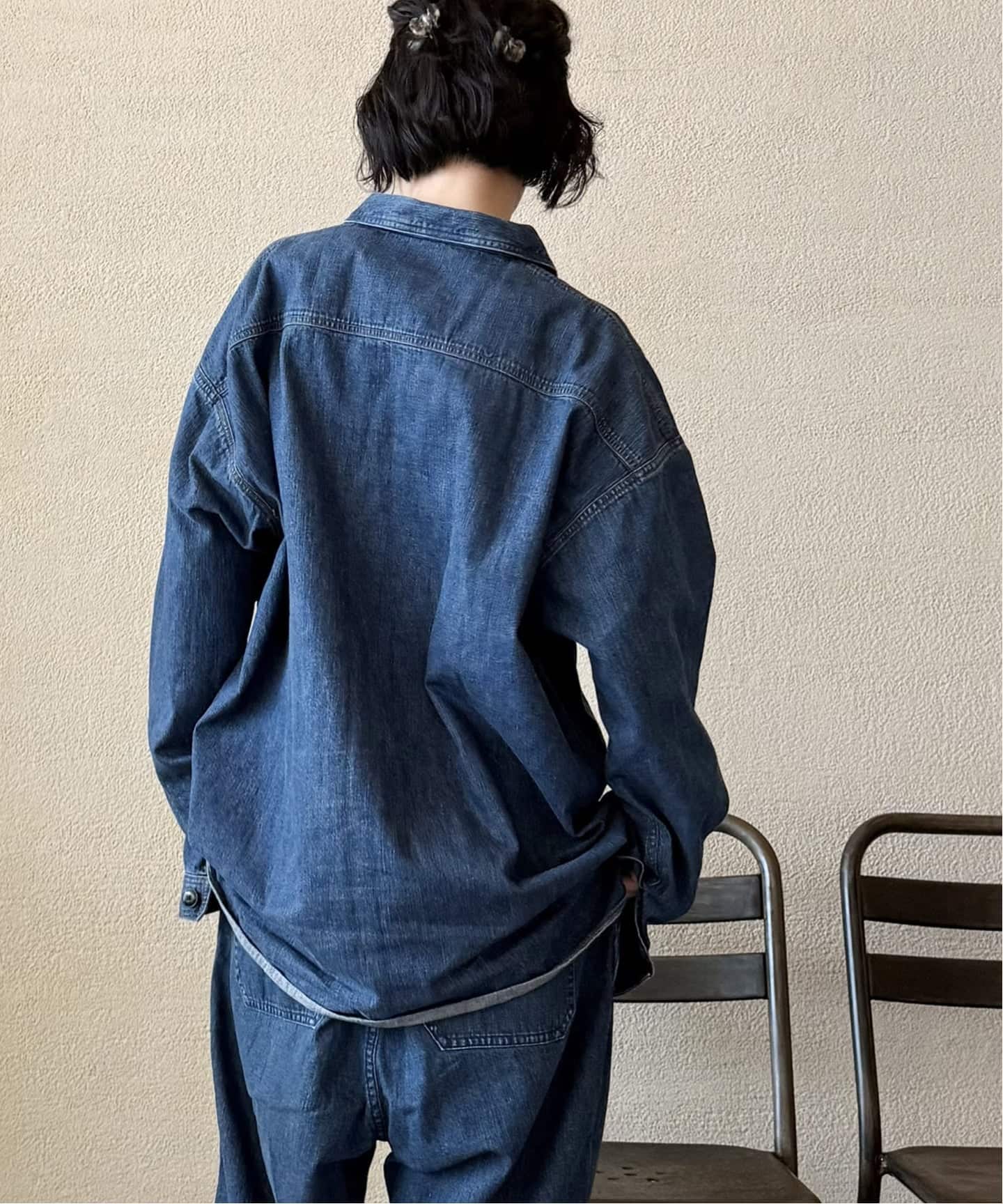 chimala】US NAVY DENIM DECK SHIRT（シャツ／ブラウス）｜journal