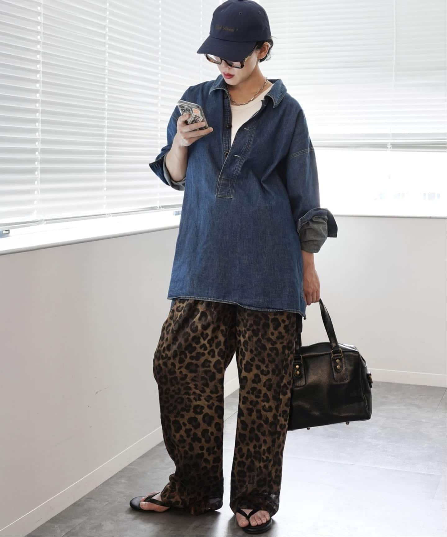 chimala】US NAVY DENIM DECK SHIRT（シャツ／ブラウス）｜journal