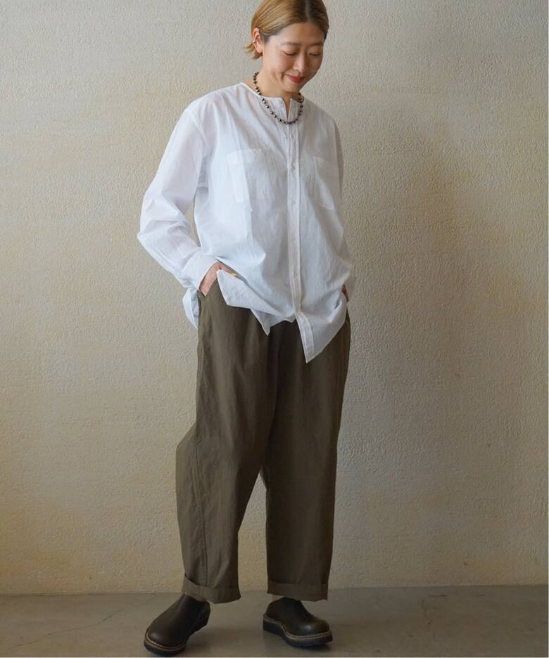 VAS-Y LENTEMENT】CREW-NECK OVERSIZED SHIRT（シャツ／ブラウス 