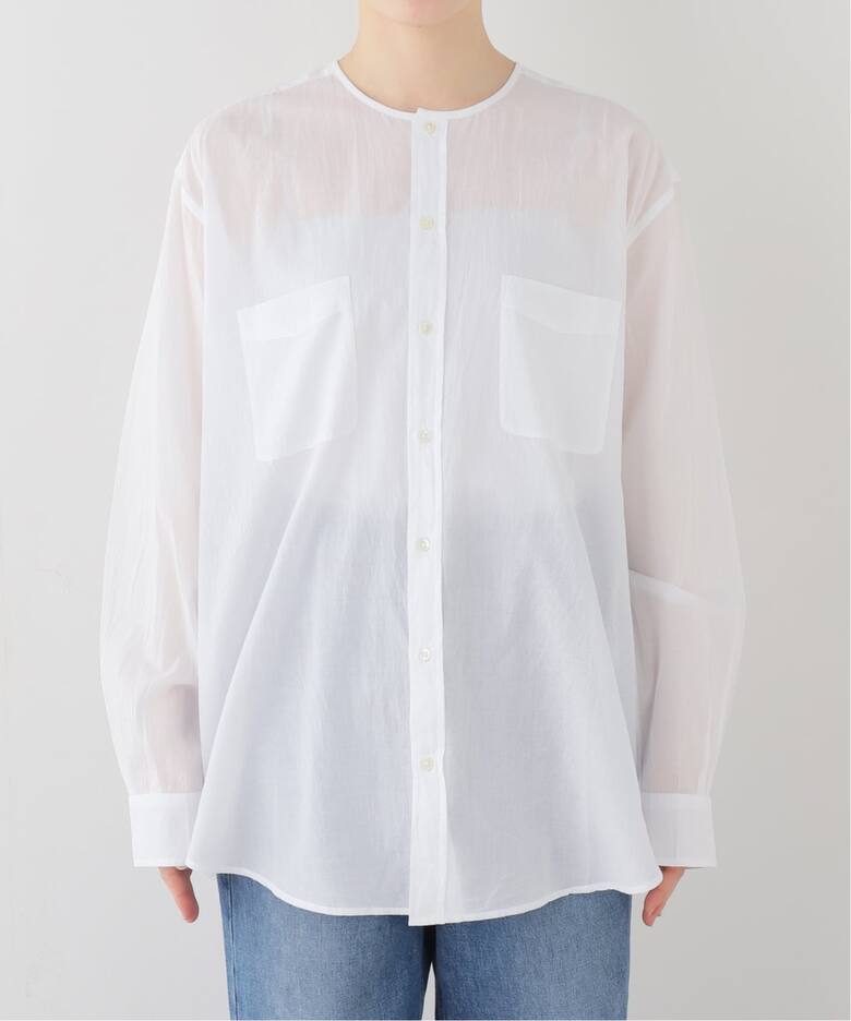 VAS-Y LENTEMENT】CREW-NECK OVERSIZED SHIRT（シャツ／ブラウス 