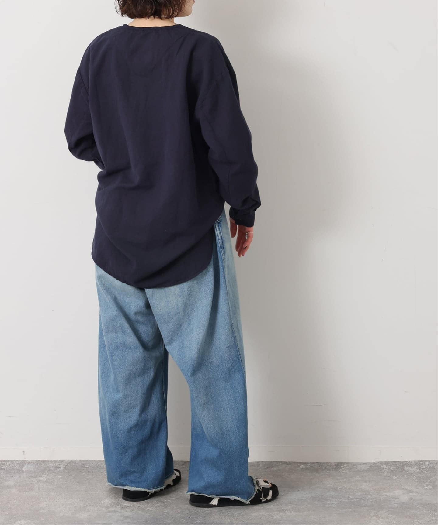 HTS】COTTON LINEN HENRY NECK（シャツ／ブラウス）｜journal standard