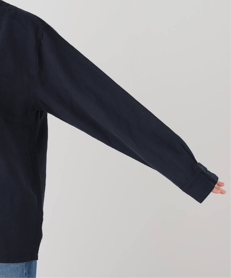 HTS】COTTON LINEN ONE-UP COLLAR SHIRT（シャツ／ブラウス）｜journal 