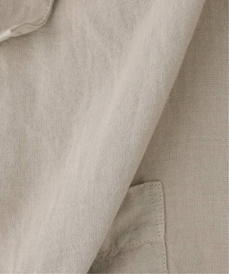 HTS】COTTON LINEN ONE-UP COLLAR SHIRT（シャツ／ブラウス）｜journal 