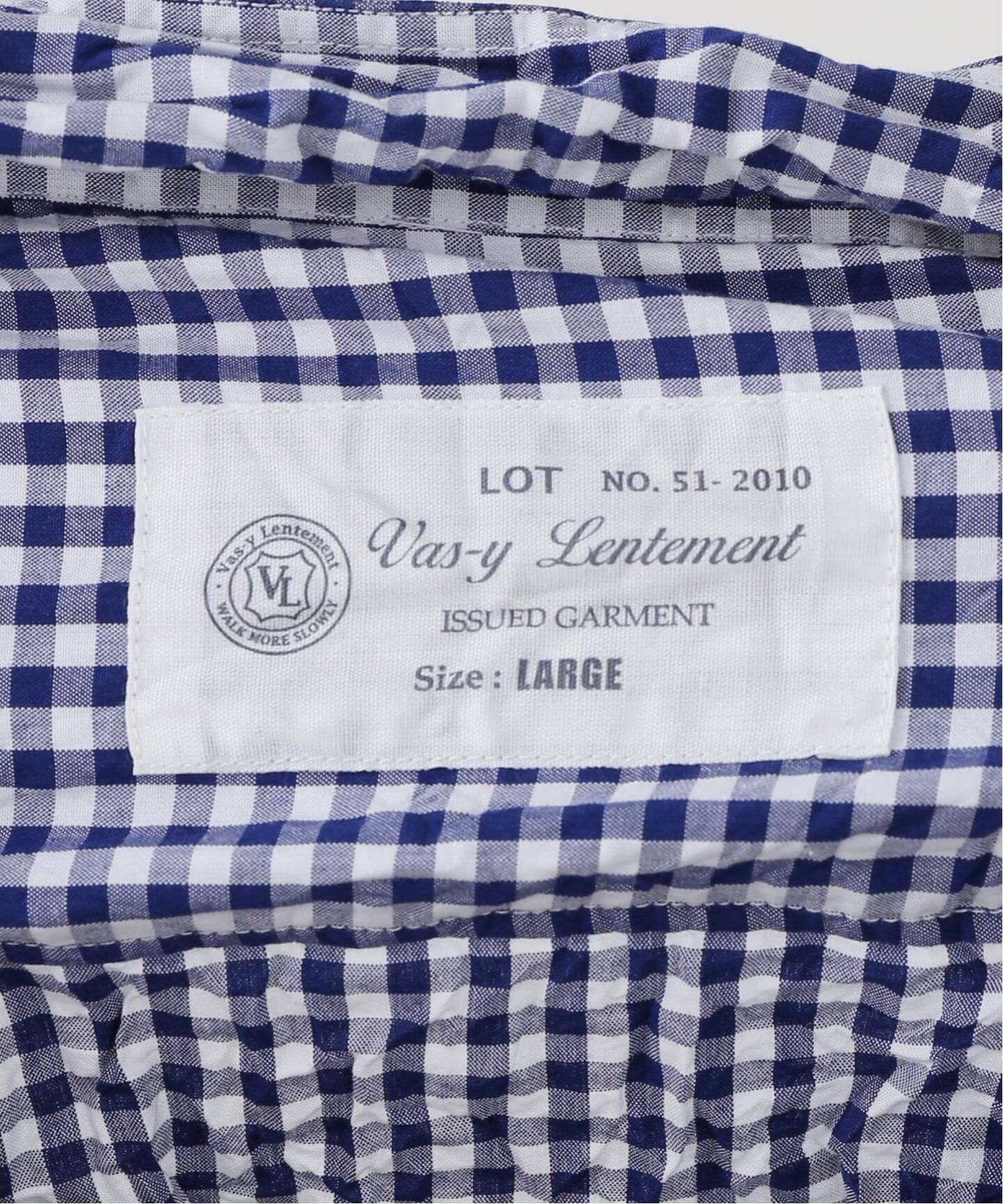 VAS-Y LENTEMENT】GINGHAM CHECK SHIRTSGINGHAM CHECK SHIRTS（シャツ