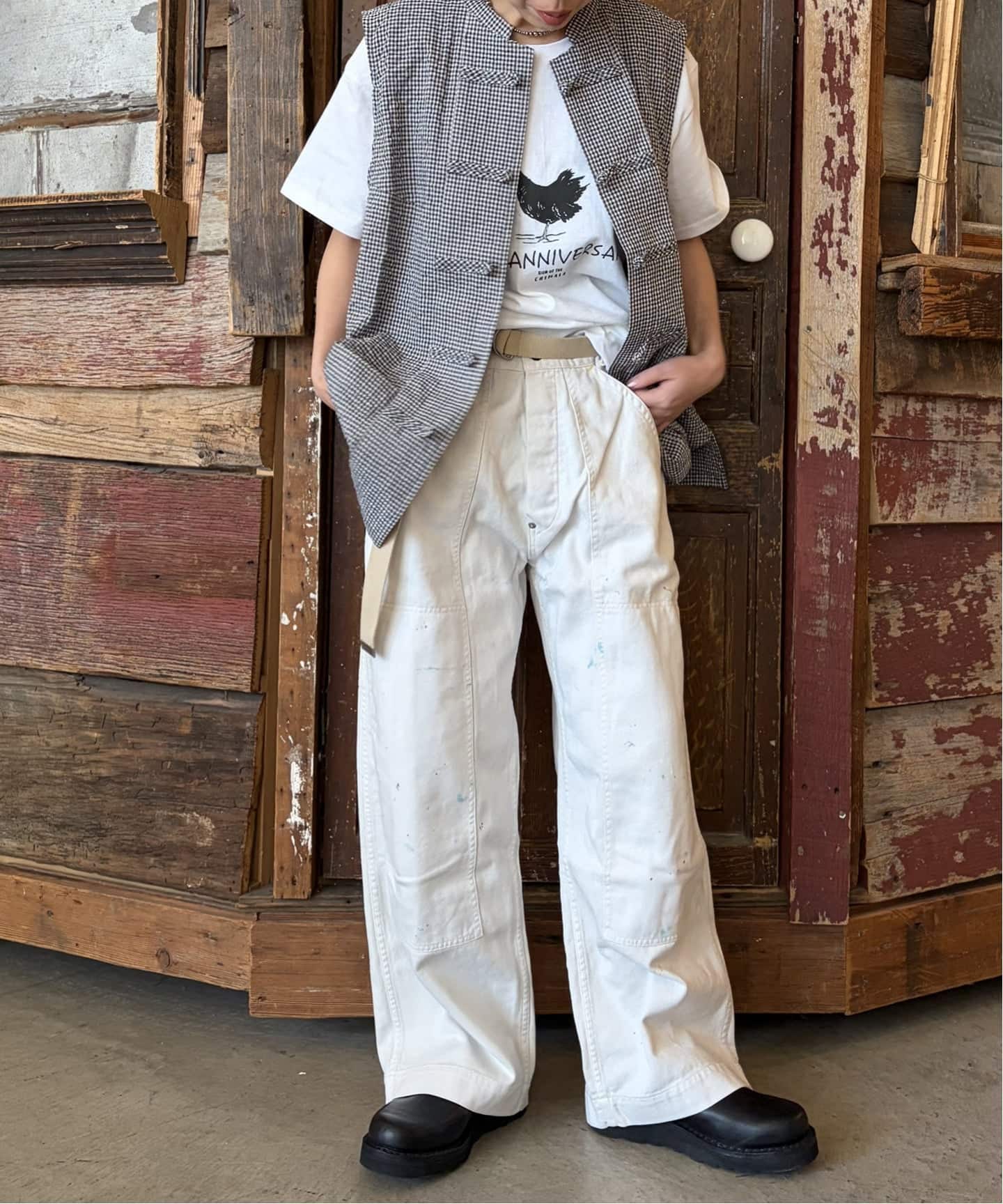 chimala】 GINGHAMCHECK CHINA CAMISOLE（シャツ／ブラウス）｜journal