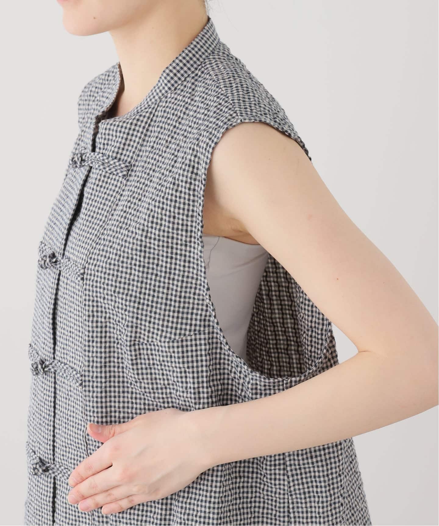 chimala】 GINGHAMCHECK CHINA CAMISOLE（シャツ／ブラウス）｜journal