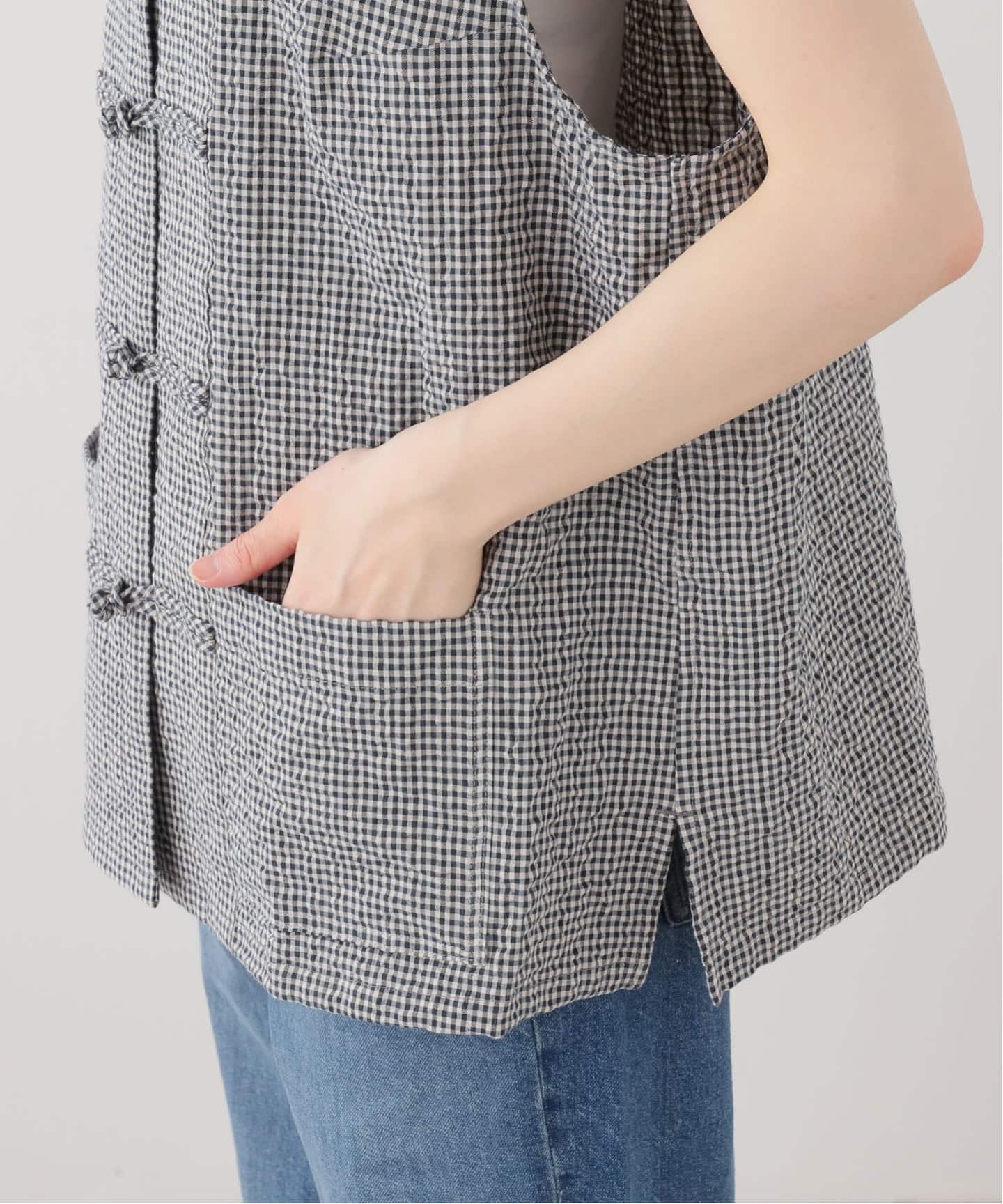 chimala】 GINGHAMCHECK CHINA CAMISOLE（シャツ／ブラウス）｜journal