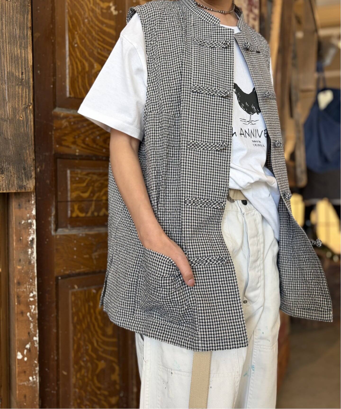 chimala】 GINGHAMCHECK CHINA CAMISOLE（シャツ／ブラウス）｜journal 