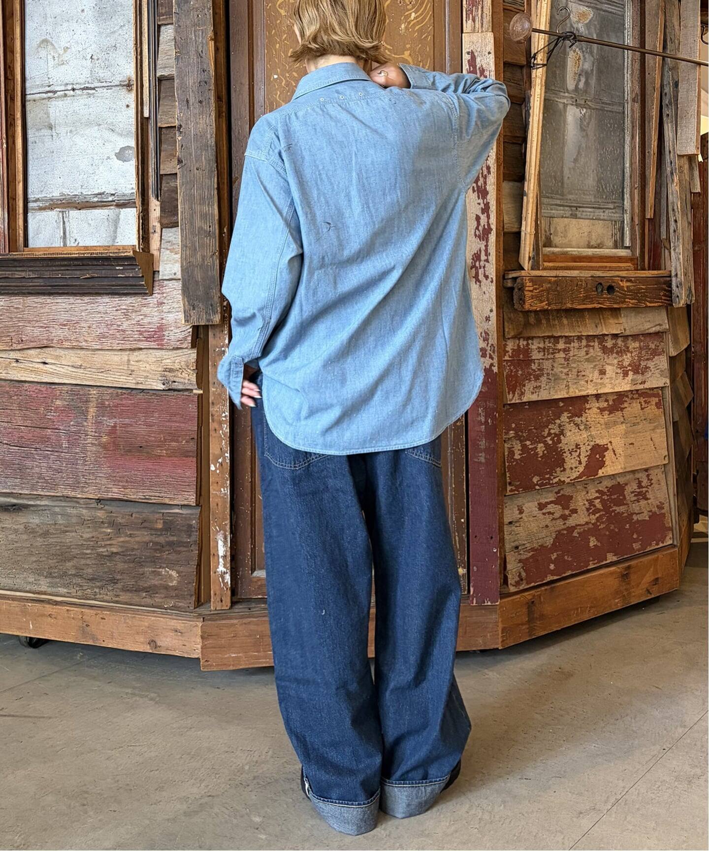 chimala】5OZ VINTAGE CHAMBRAY WORK SHIRT（シャツ／ブラウス