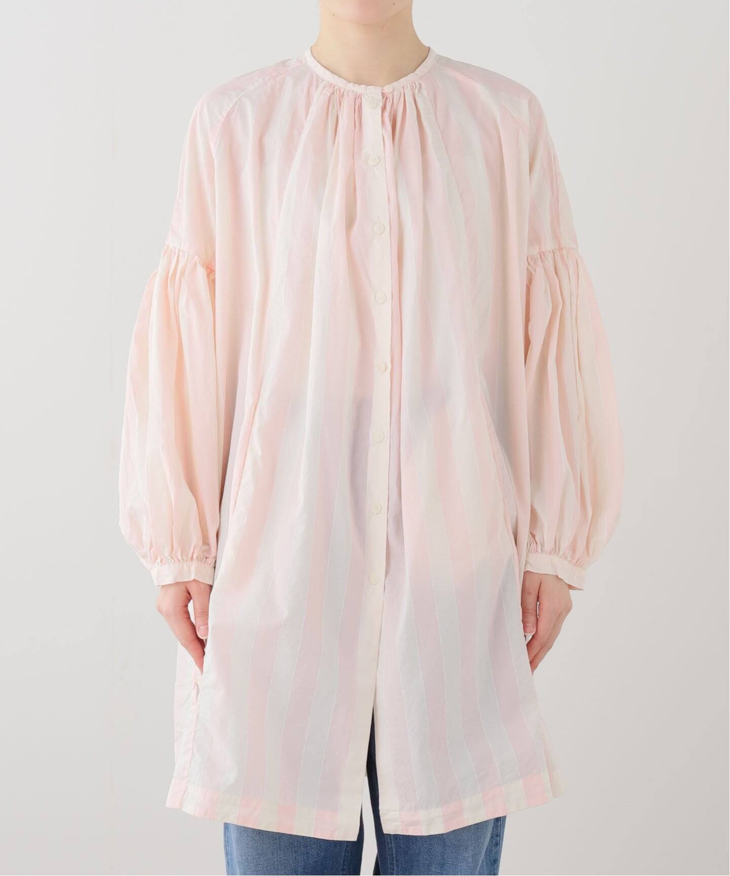 CASEY CASEY GATHERED SHIRTブラウス luxe購入 CASEY CASEY】 3 BY 3 SHIRT（シャツ／ブラウス）｜journal standard