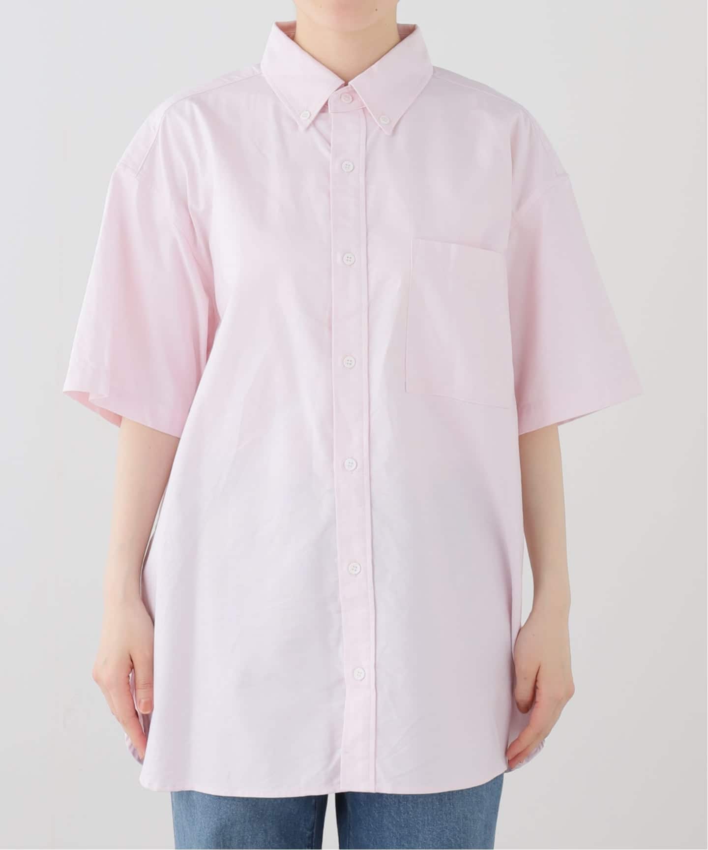 TOUJOURS】 OX Half Sleeve Baggy B.D. Shirt（シャツ／ブラウス