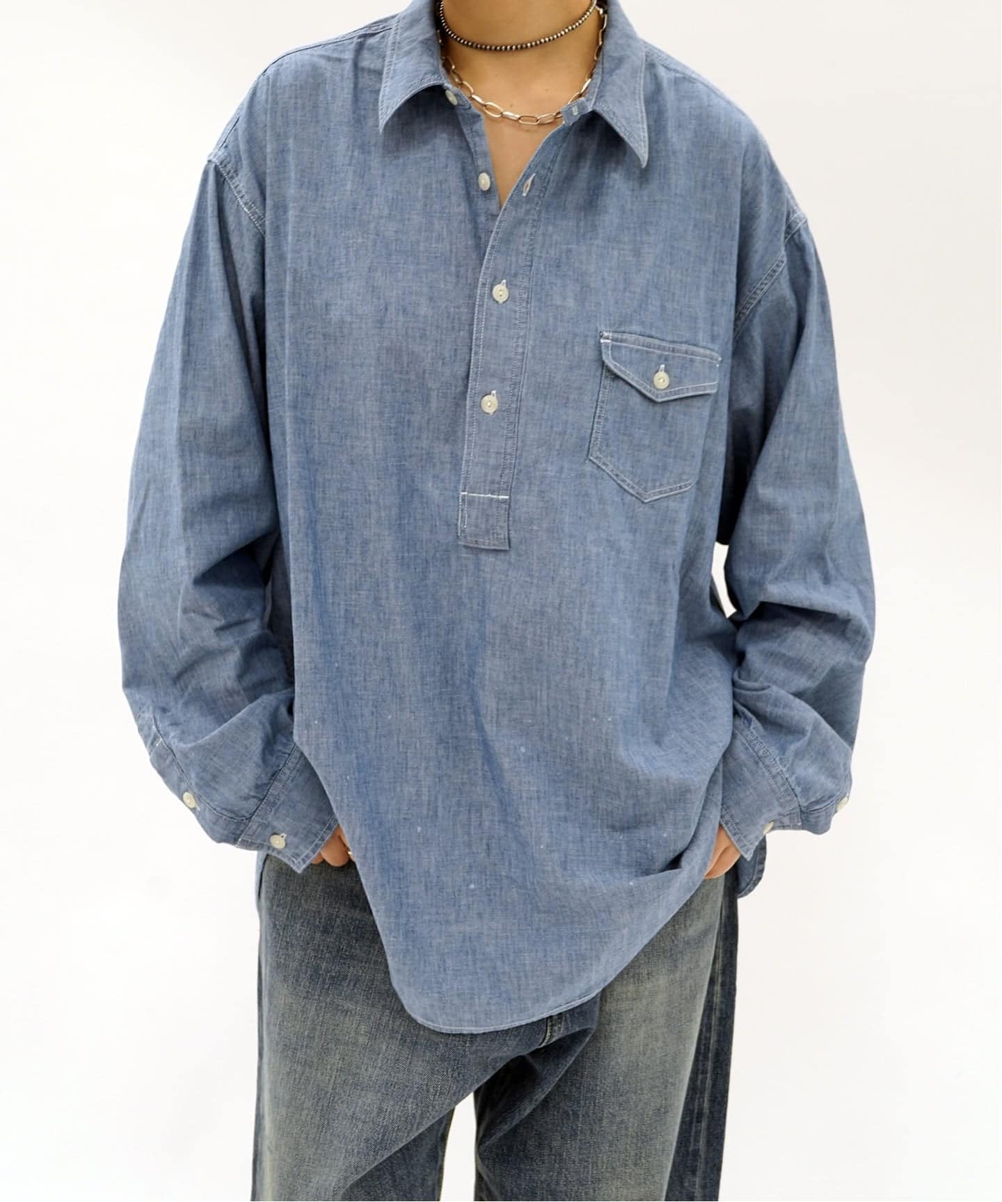 chimala】 UNISEX CHAMBRAY SHIRT（シャツ／ブラウス）｜journal