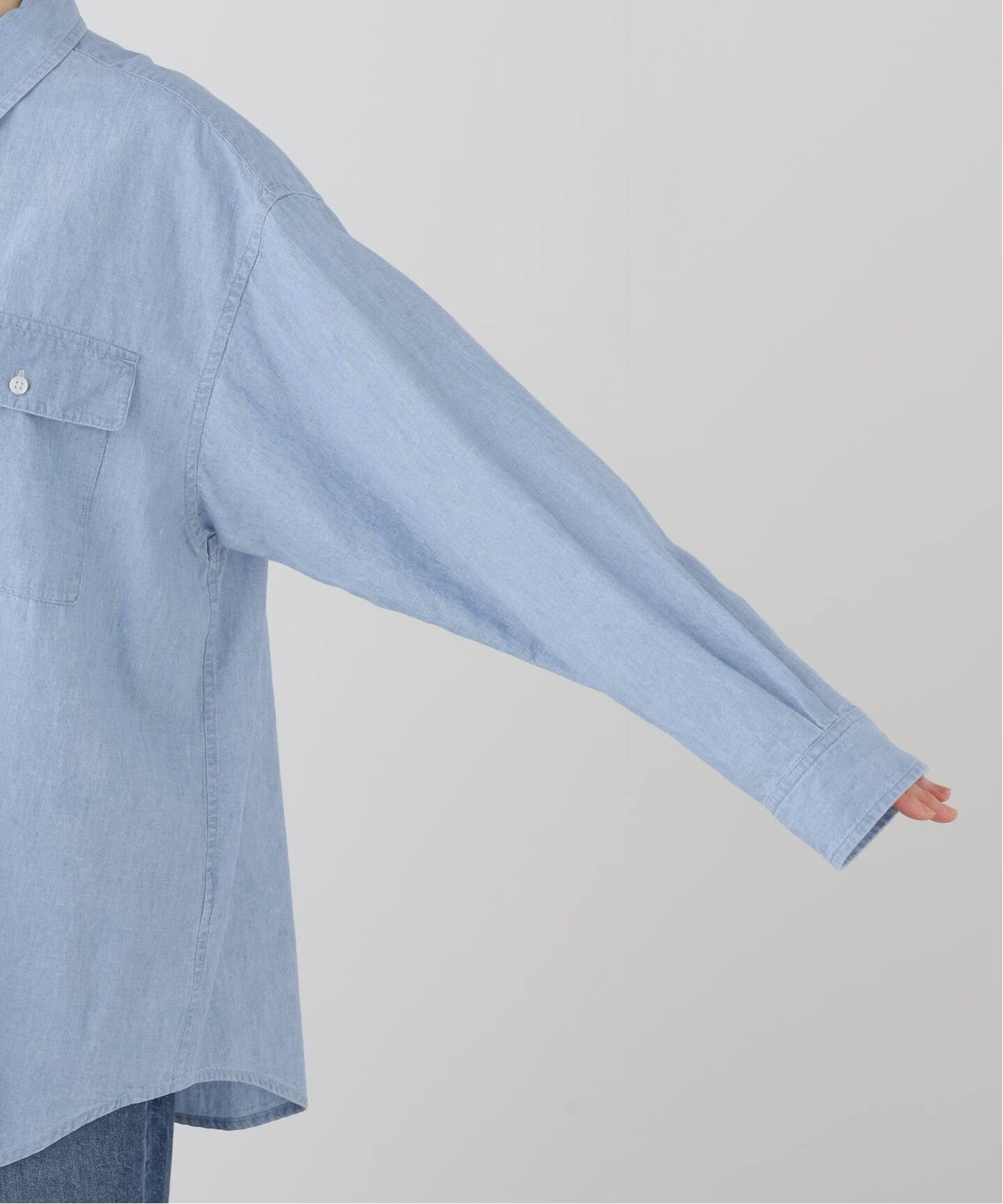 TOUJOURS】 FCHAMBRAY Double Pocket Field S（シャツ／ブラウス