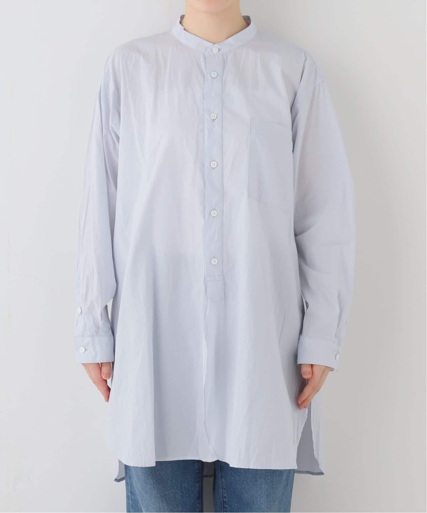 TOUJOURS】 FINE YARN COTTON Classic Band C（シャツ／ブラウス