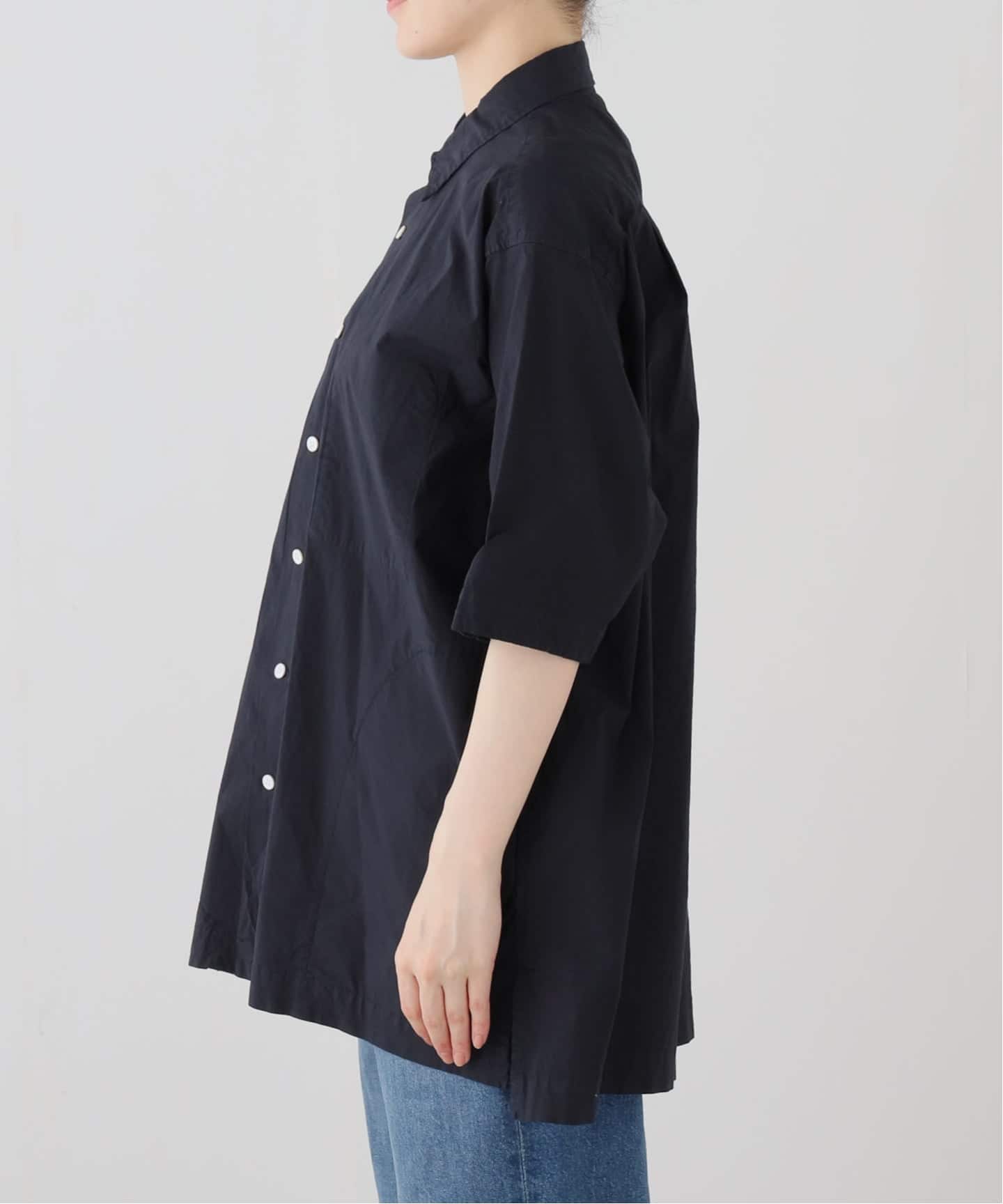 TOUJOURS】 Half Sleeve Big Coverall Shirt（シャツ／ブラウス