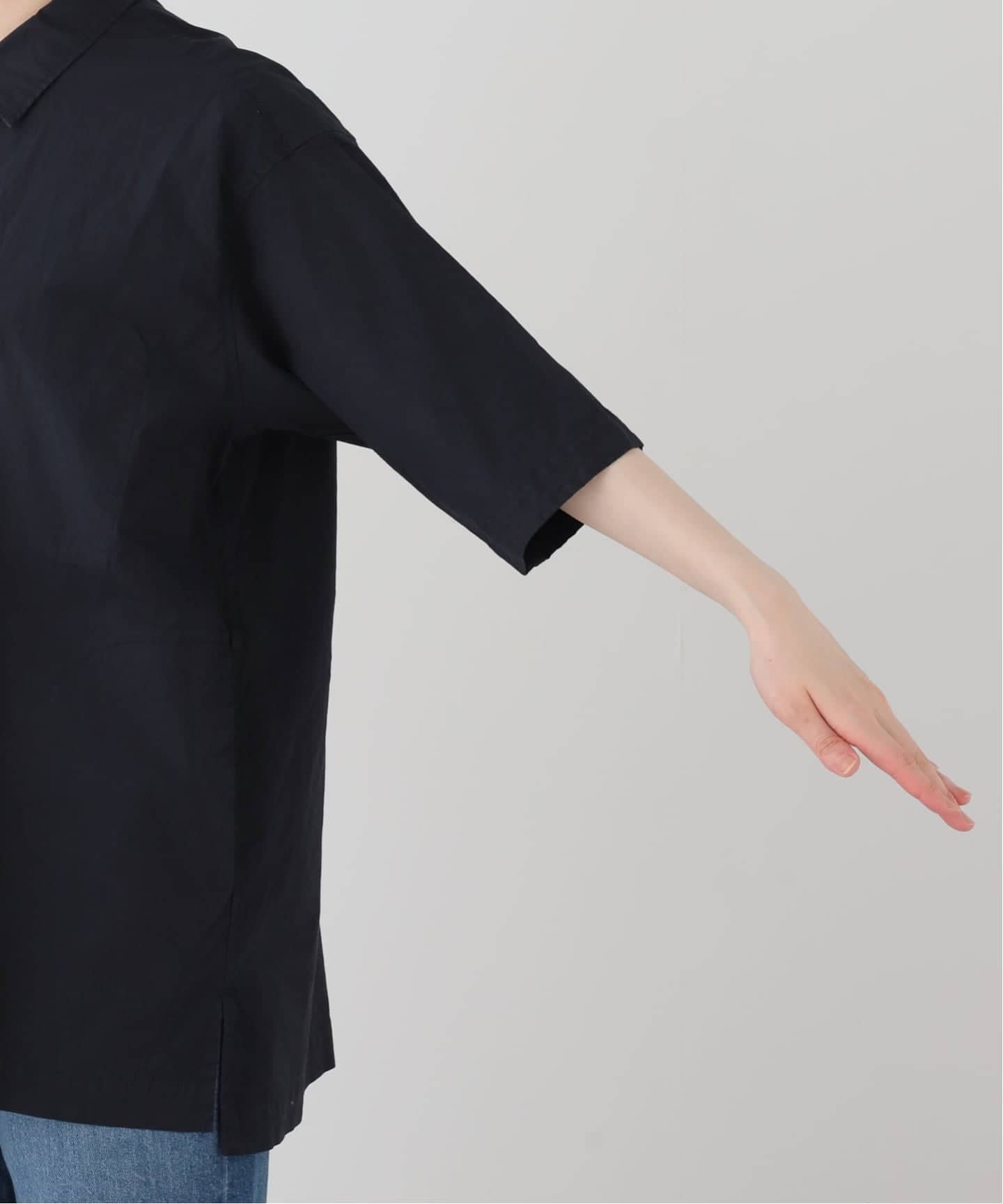 TOUJOURS】 Half Sleeve Big Coverall Shirt（シャツ／ブラウス