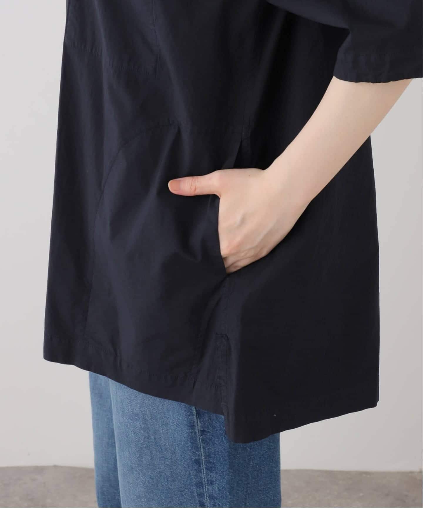 TOUJOURS】 Half Sleeve Big Coverall Shirt（シャツ／ブラウス