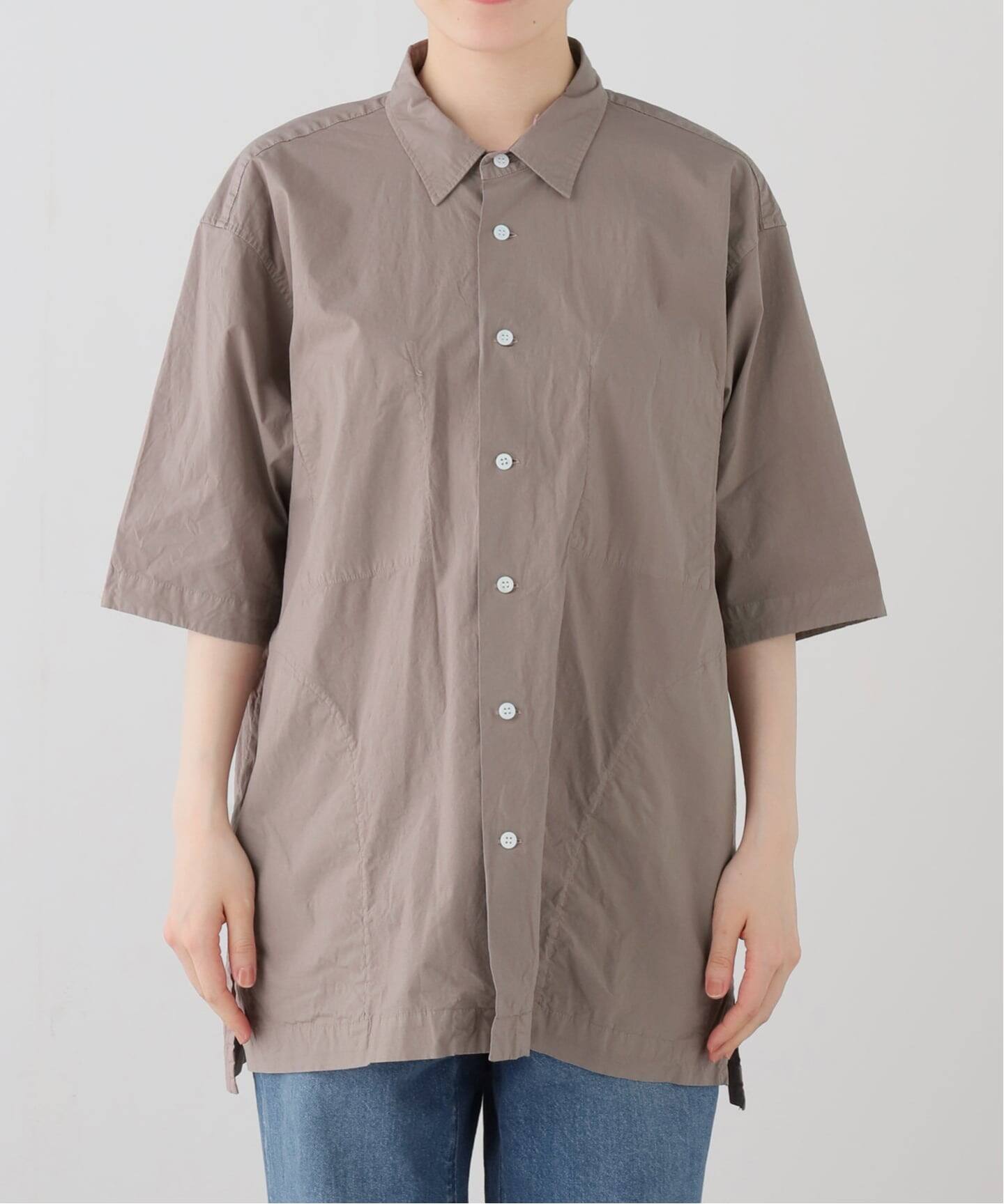TOUJOURS】 Half Sleeve Big Coverall Shirt（シャツ／ブラウス