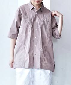 TOUJOURS】 Half Sleeve Big Coverall Shirt（シャツ／ブラウス 