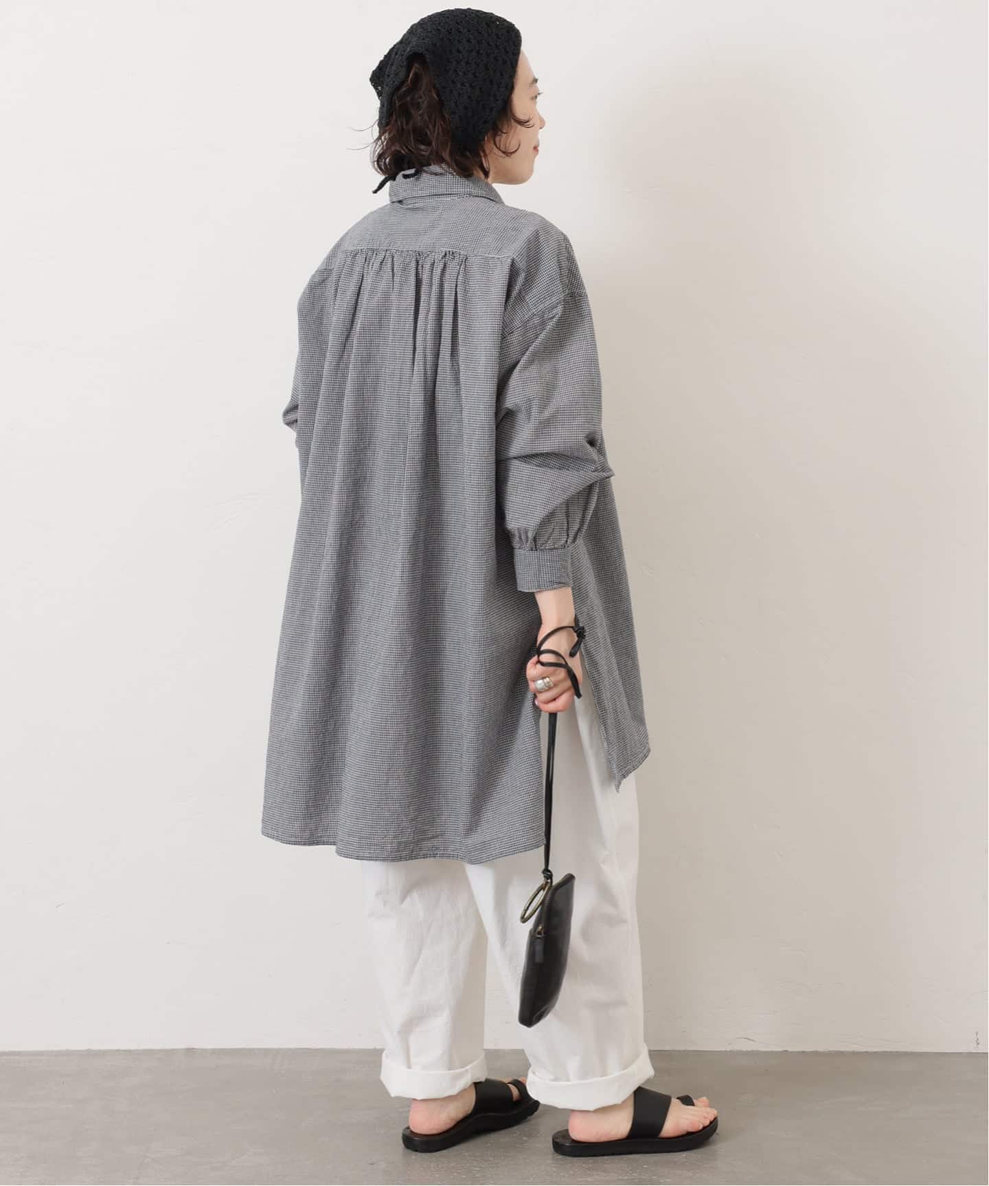 jsラックス ARMEN POPLINSKIPPER SHIRT ARMEN】SEERSUCKER GINGHAM WORK SHIRT（シャツ／ブラウス）｜journal