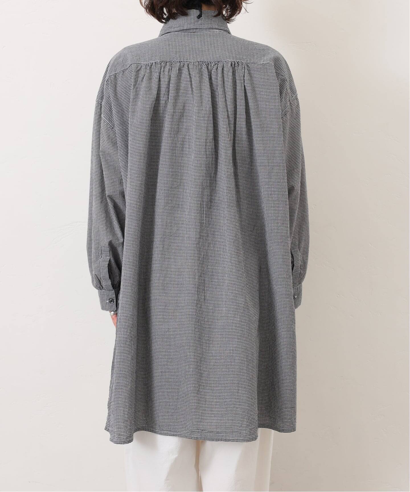 jsラックス ARMEN POPLINSKIPPER SHIRT ARMEN】SEERSUCKER GINGHAM WORK SHIRT（シャツ／ブラウス）｜journal