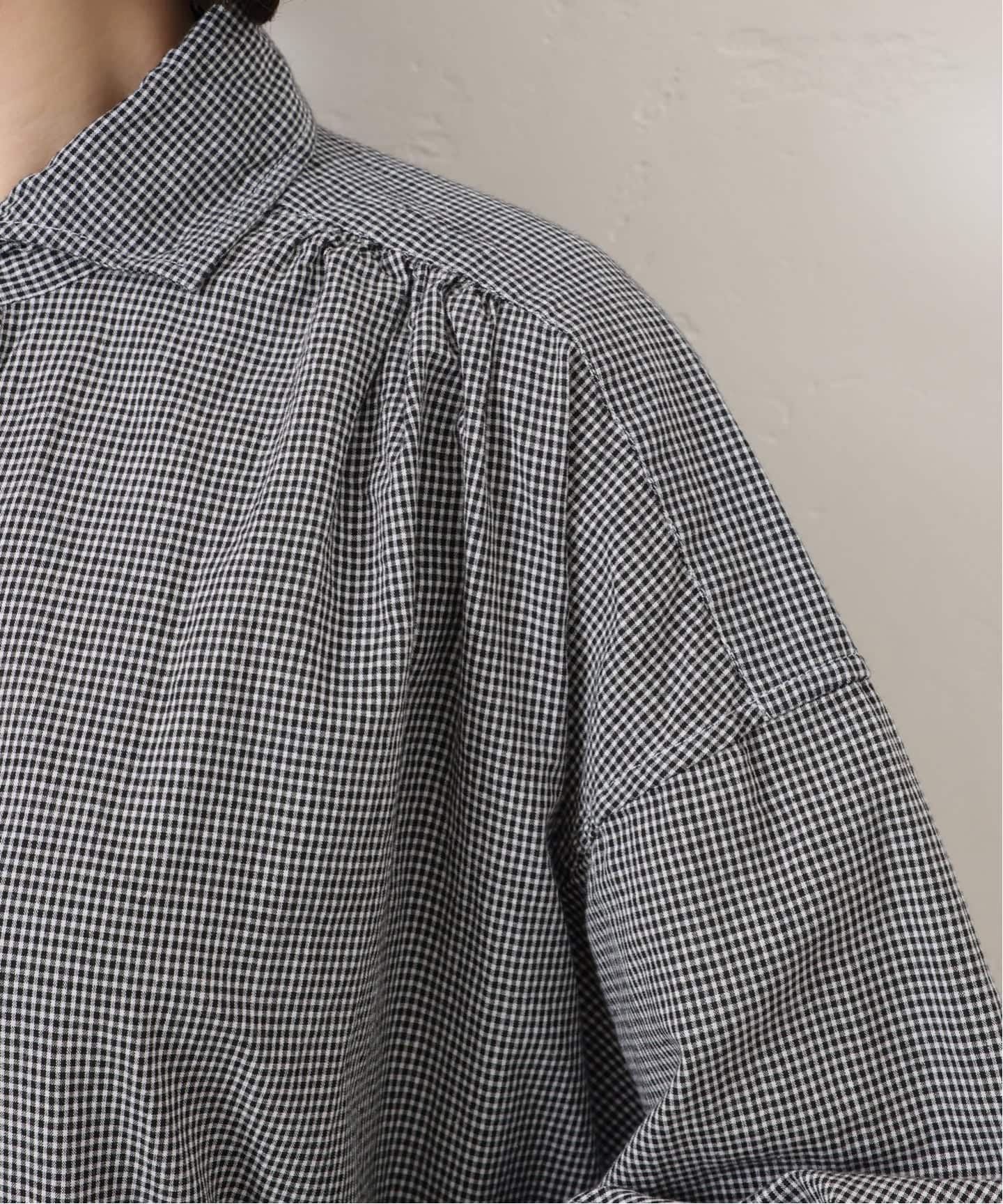 ARMEN】SEERSUCKER GINGHAM WORK SHIRT（シャツ／ブラウス）｜journal