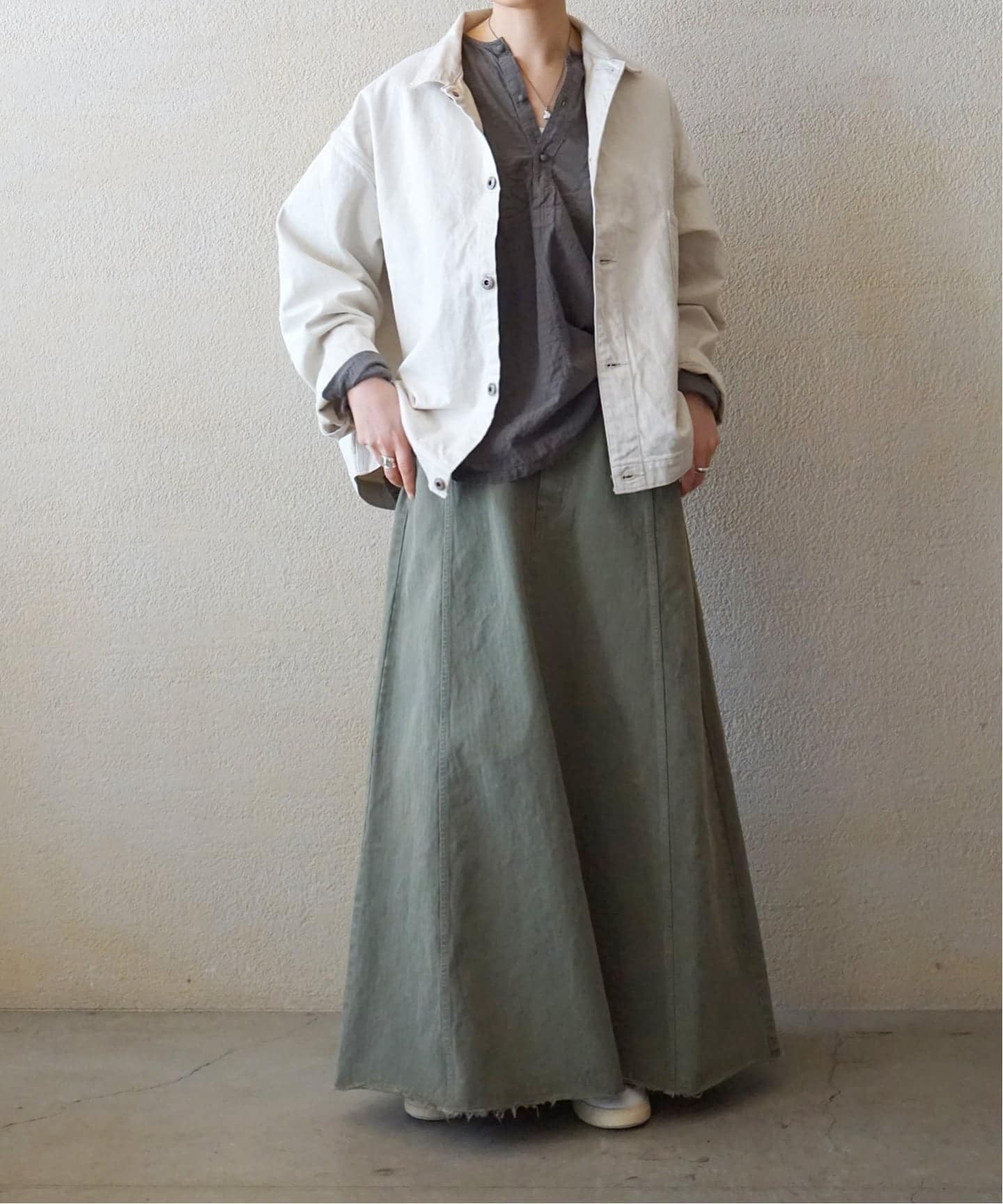 メゾンドソイル インド製 グラフチェック カディコットン プルオーバーブラウス maison de soil homme】 COTTON CHECK OVERDYE PULLOV（シャツ