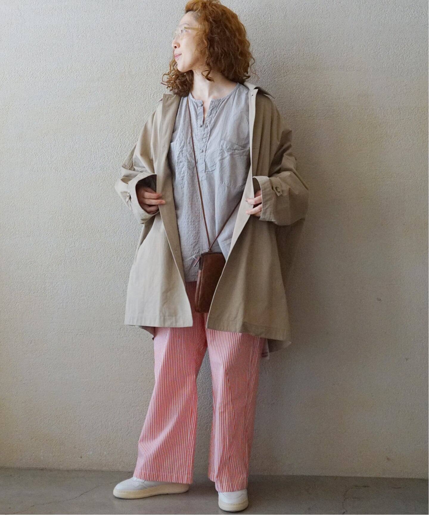 maison de soil homme】 COTTON CHECK OVERDYE PULLOV（シャツ