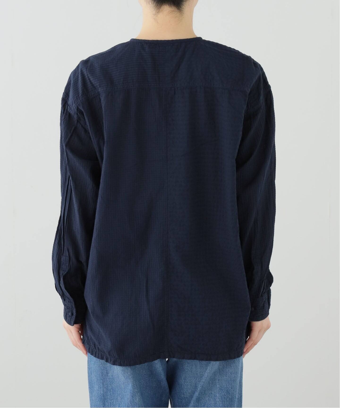 maison de soil homme】 COTTON CHECK OVERDYE PULLOV（シャツ 