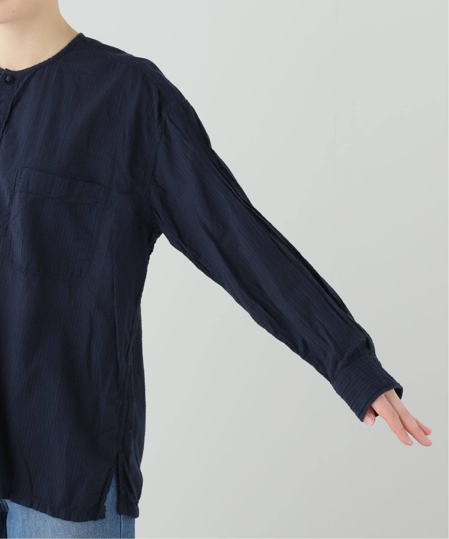 maison de soil homme】 COTTON CHECK OVERDYE PULLOV（シャツ 