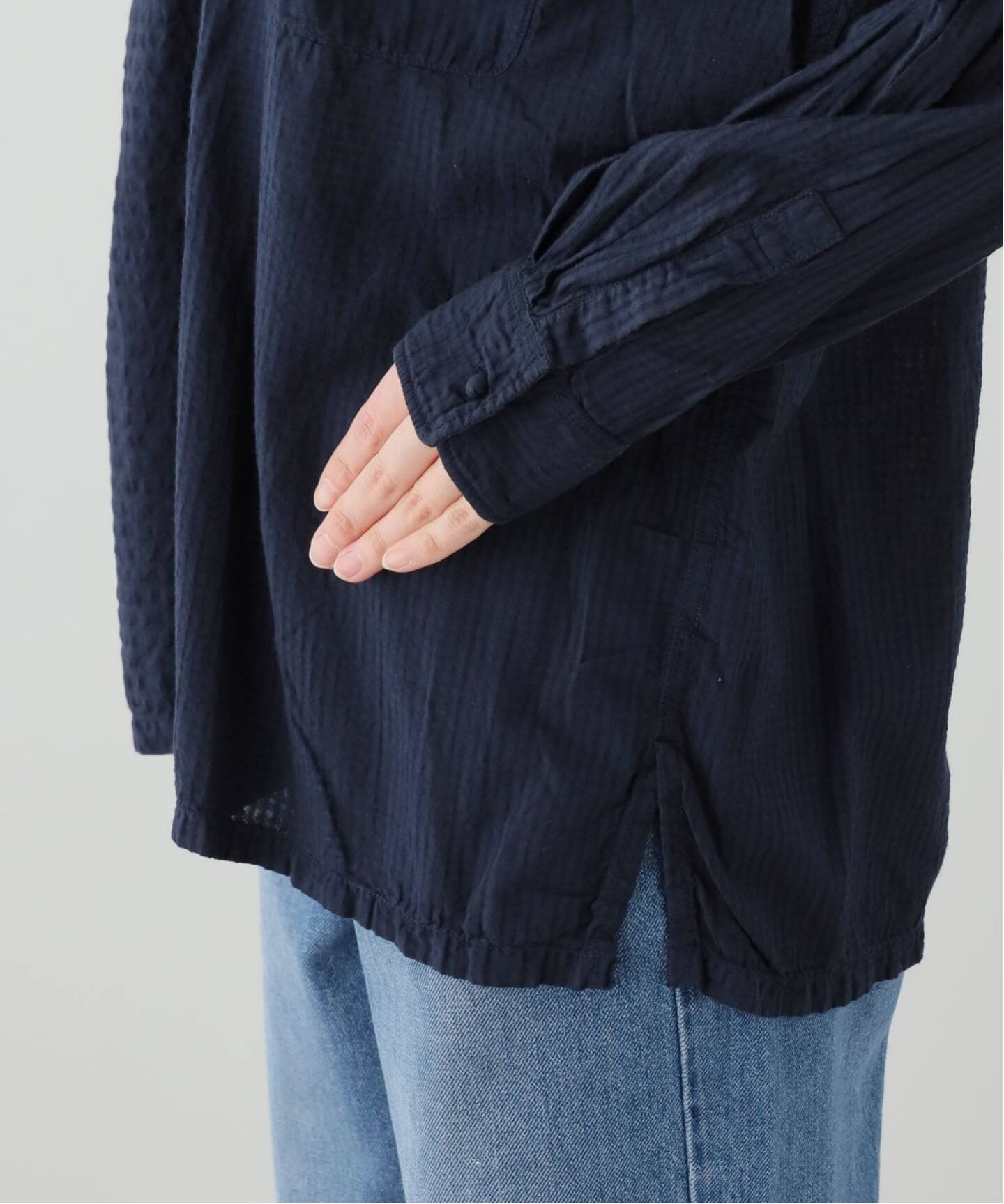 maison de soil homme】 COTTON CHECK OVERDYE PULLOV（シャツ 