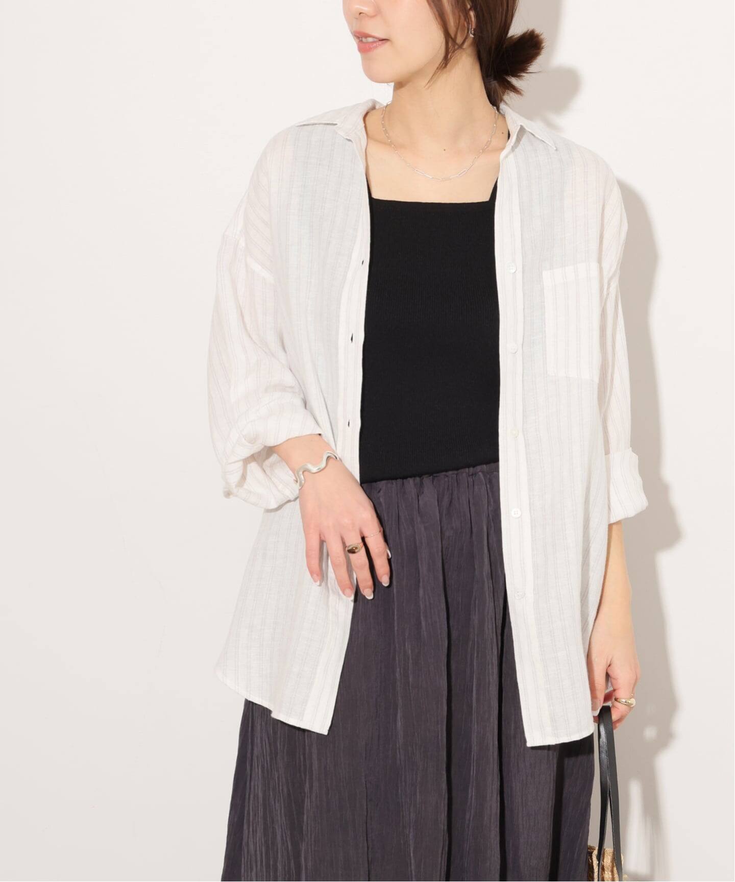 No.66フレンチリネンビッグスキッパー（シャツ／ブラウス）｜JOURNAL 