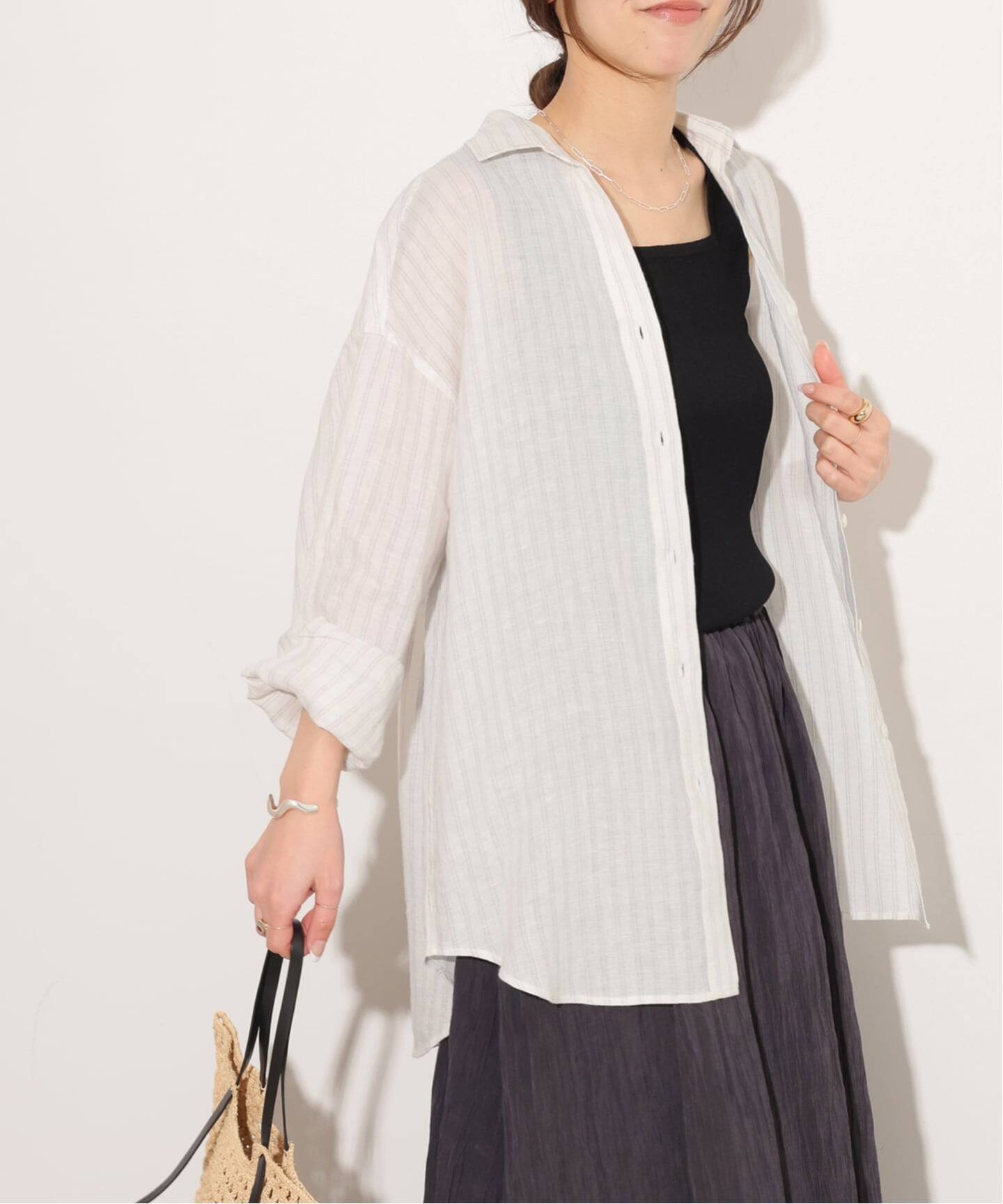 No.66フレンチリネンビッグスキッパー（シャツ／ブラウス）｜JOURNAL 