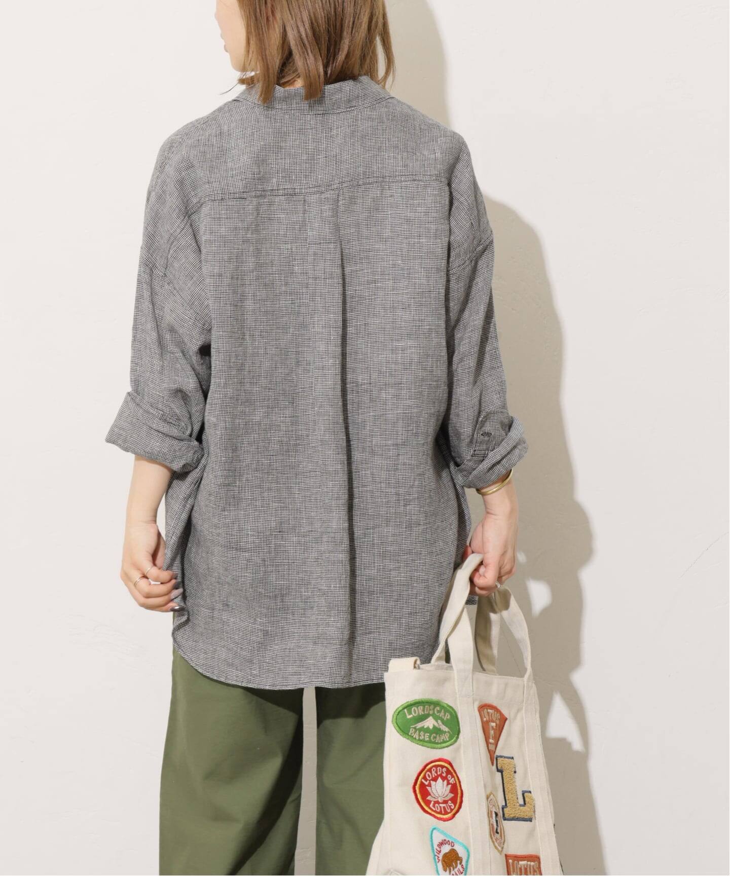 No.66フレンチリネンオーバーサイズシャツ（シャツ／ブラウス