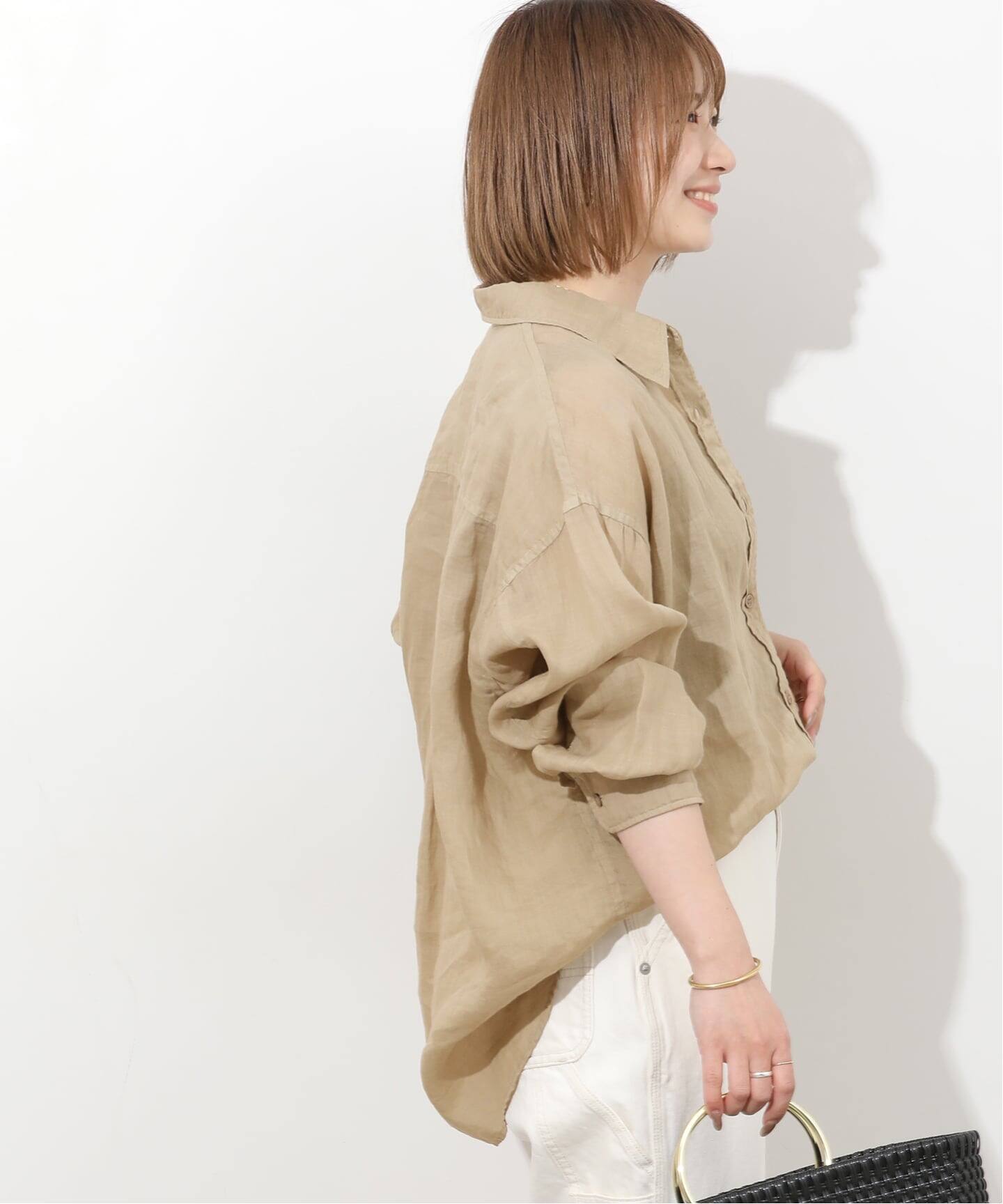 ガーメントダイラミービッグシャツ（シャツ／ブラウス）｜JOURNAL 