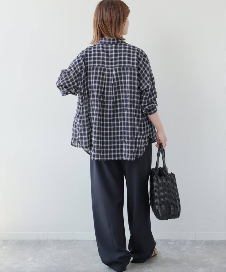 予約》シャーリングチェックシャツ（シャツ／ブラウス）｜JOURNAL 
