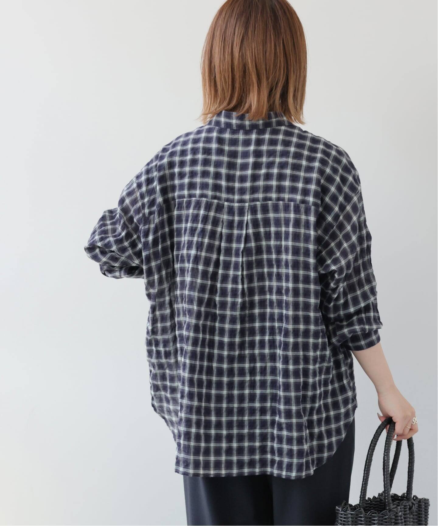 シャーリングチェックシャツ（シャツ／ブラウス）｜JOURNAL STANDARD 