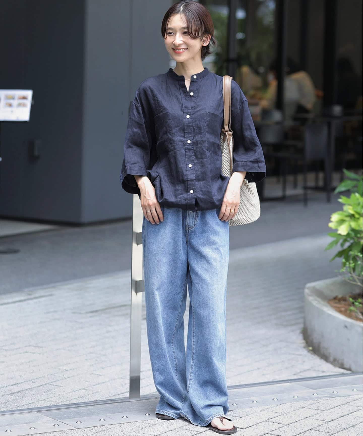 追加 / 新色》カラーリネンドロストシャツ（シャツ／ブラウス