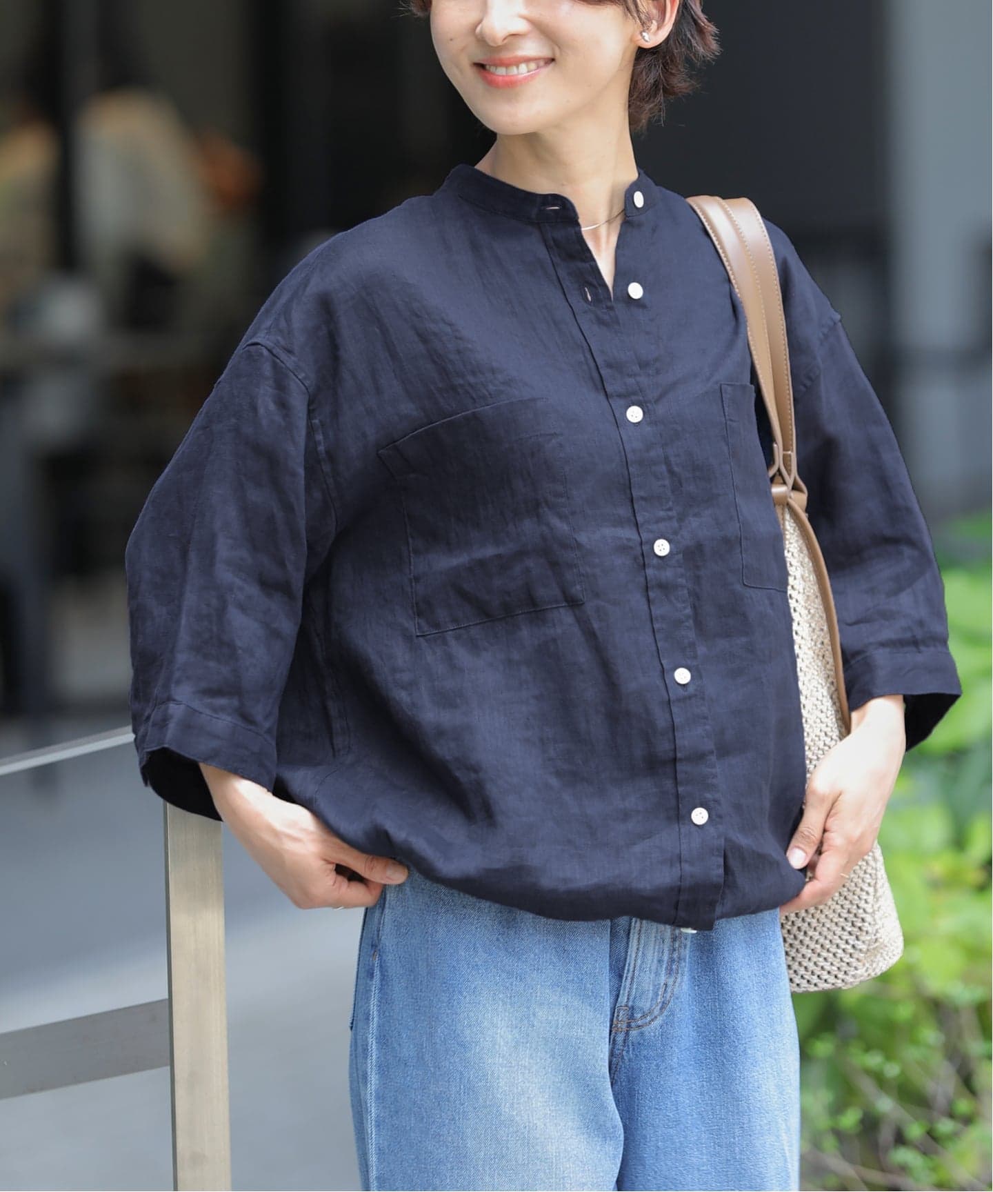 一部WEB限定追加 / 新色》カラーリネンドロストシャツ（シャツ