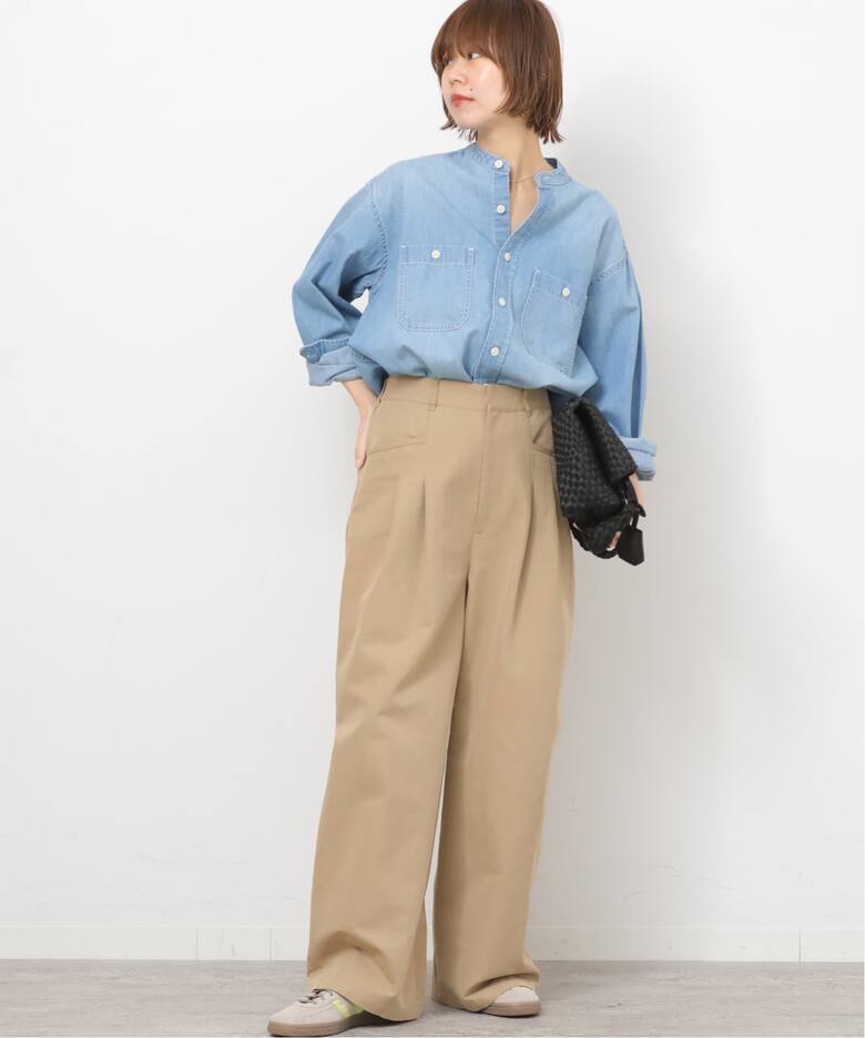 デニムバンドカラーシャツ（シャツ／ブラウス）｜JOURNAL STANDARD 