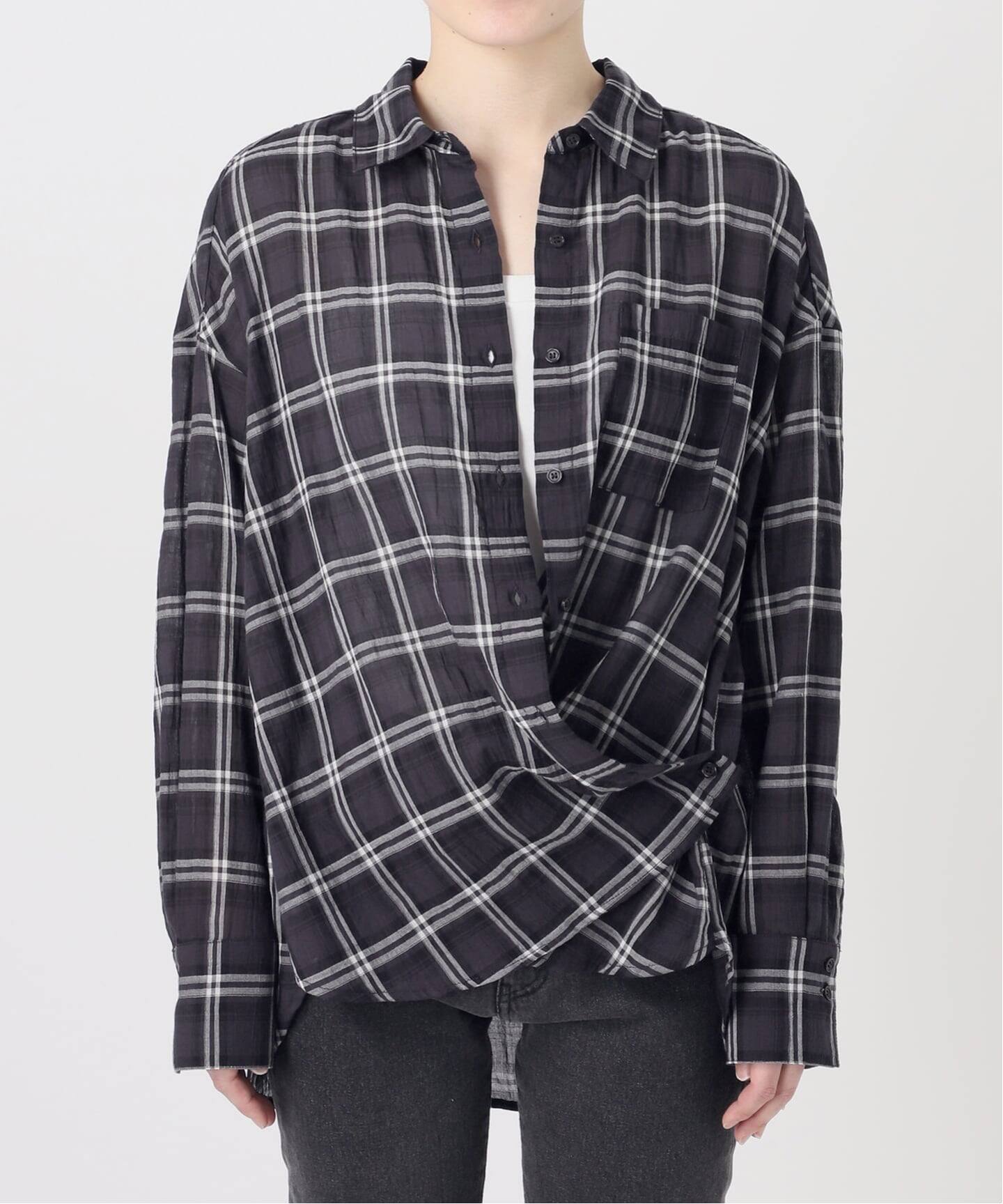 JOURNAL STANDARD relume コットンチェックワッシャーシャツ コットンチェックワッシャーシャツ（シャツ／ブラウス）｜JOURNAL