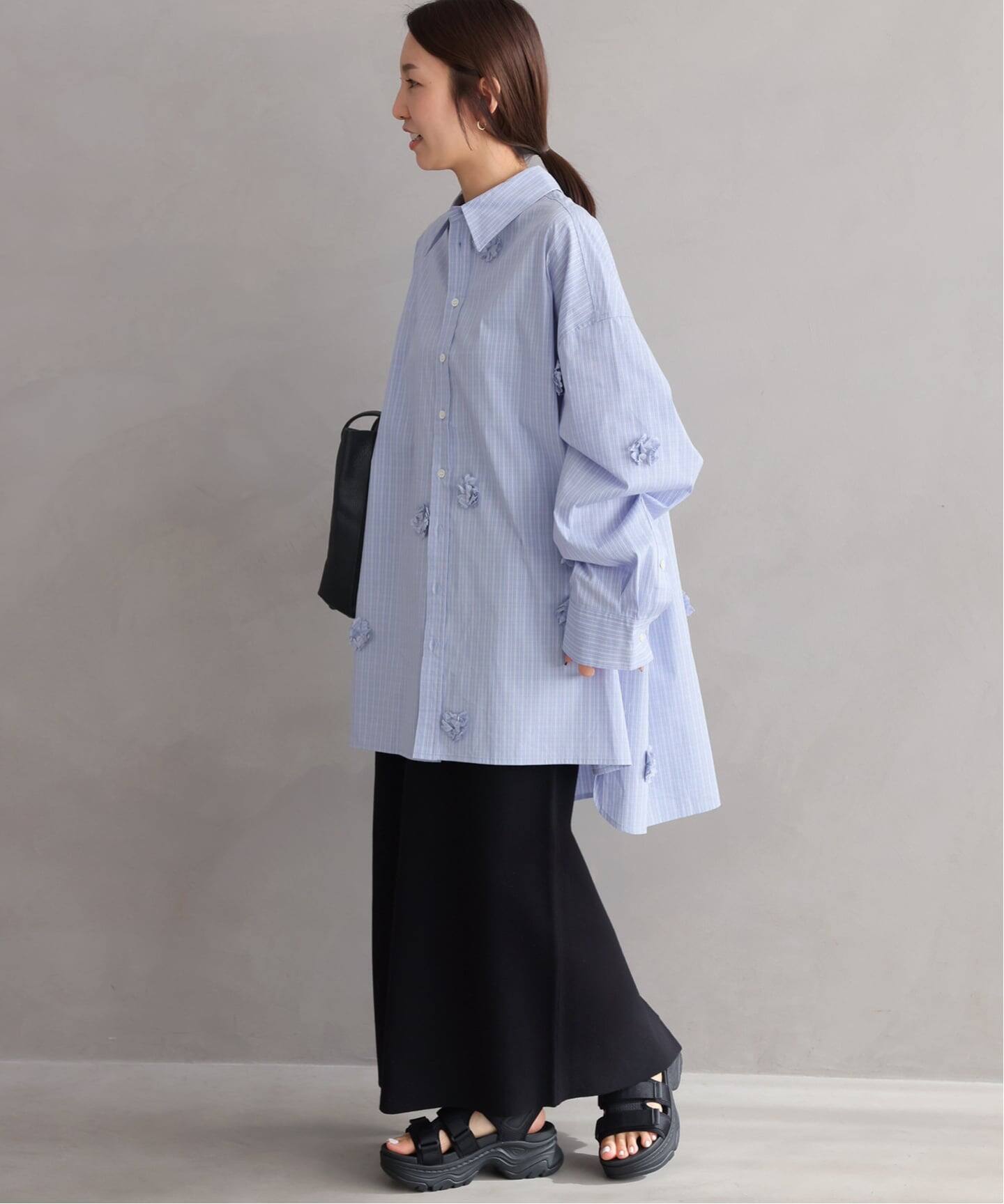 PROVOKE/プロヴォーク】flowerdot big shirt（シャツ／ブラウス