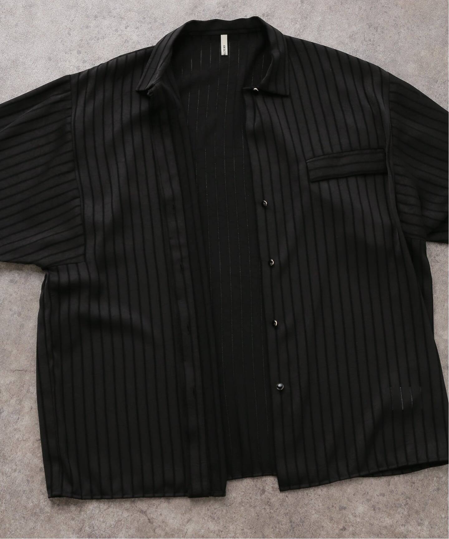 ARCHIVE STANCE】satin stripe dolman shirt（シャツ／ブラウス