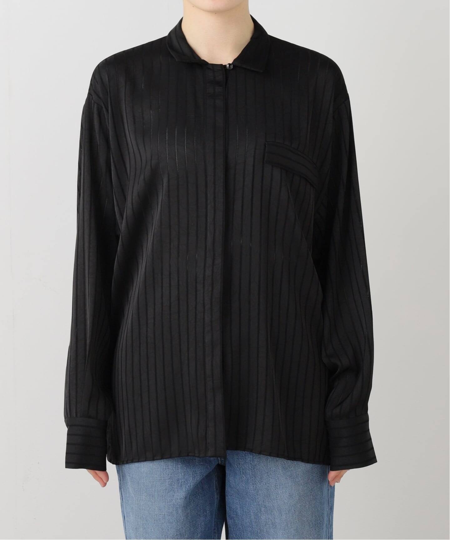 ARCHIVE STANCE】satin stripe dolman shirt（シャツ／ブラウス