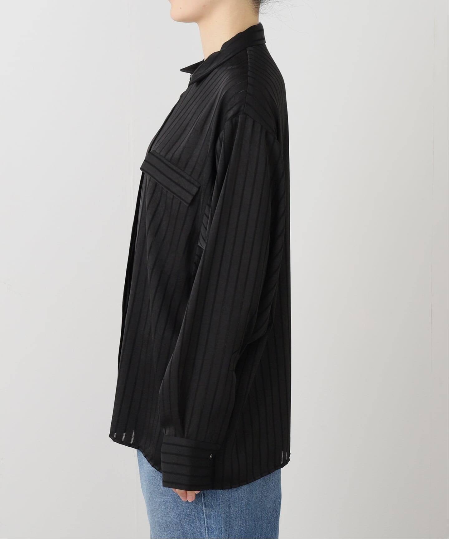 ARCHIVE STANCE】satin stripe dolman shirt（シャツ／ブラウス