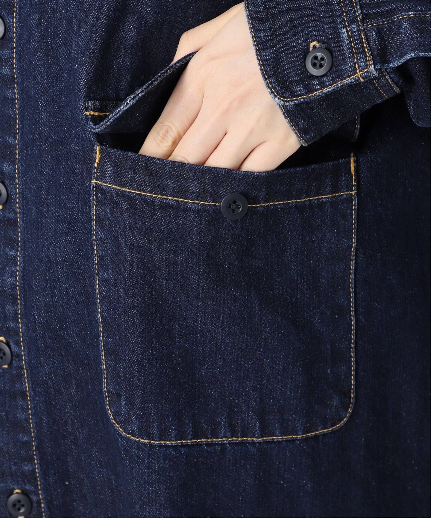 追加予約》【LANCER/ランサー】デニムビッグシャツ（シャツ／ブラウス