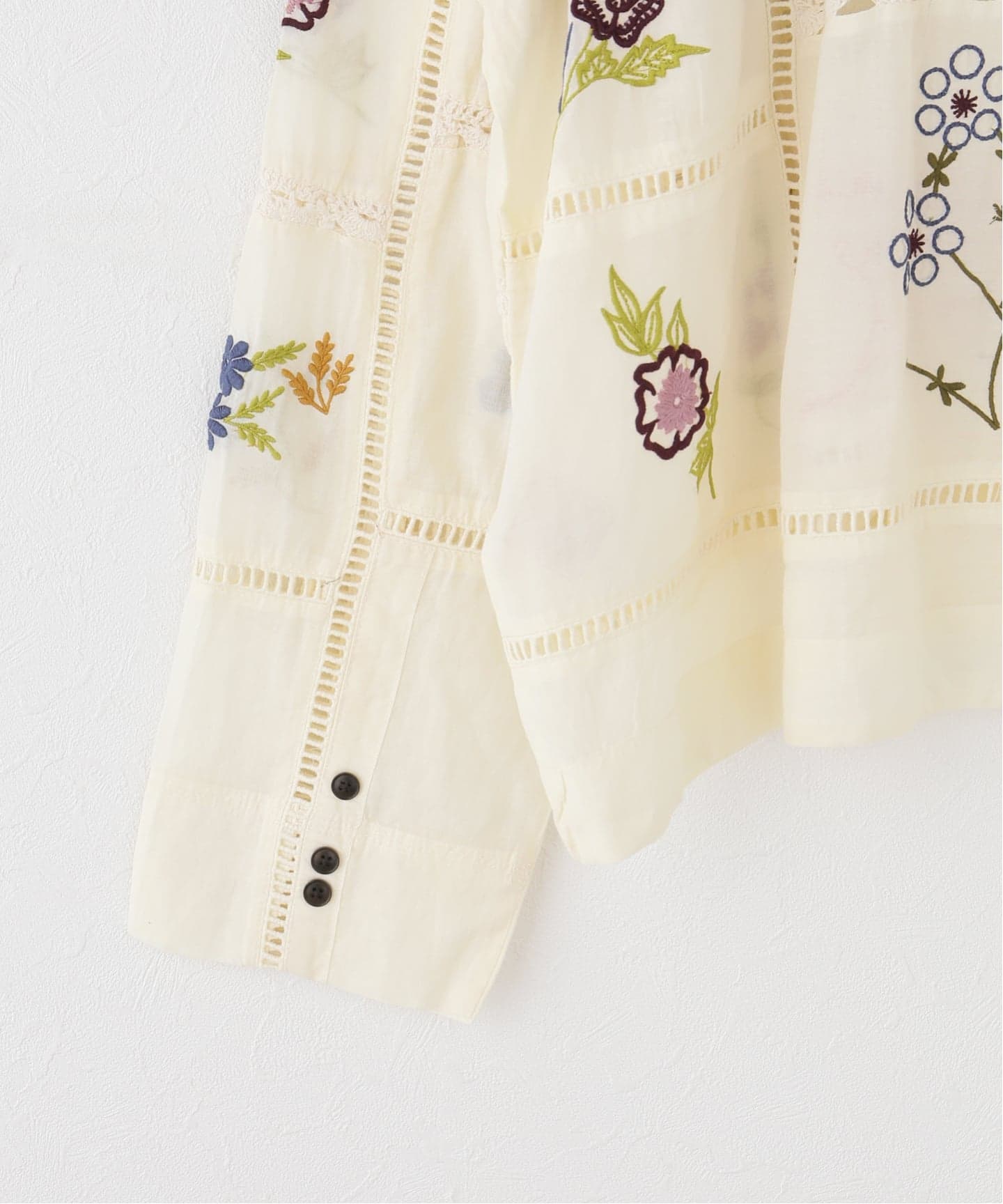 TODAYFUL/トゥデイフル】 Embroidery Patchwork SH（シャツ／ブラウス
